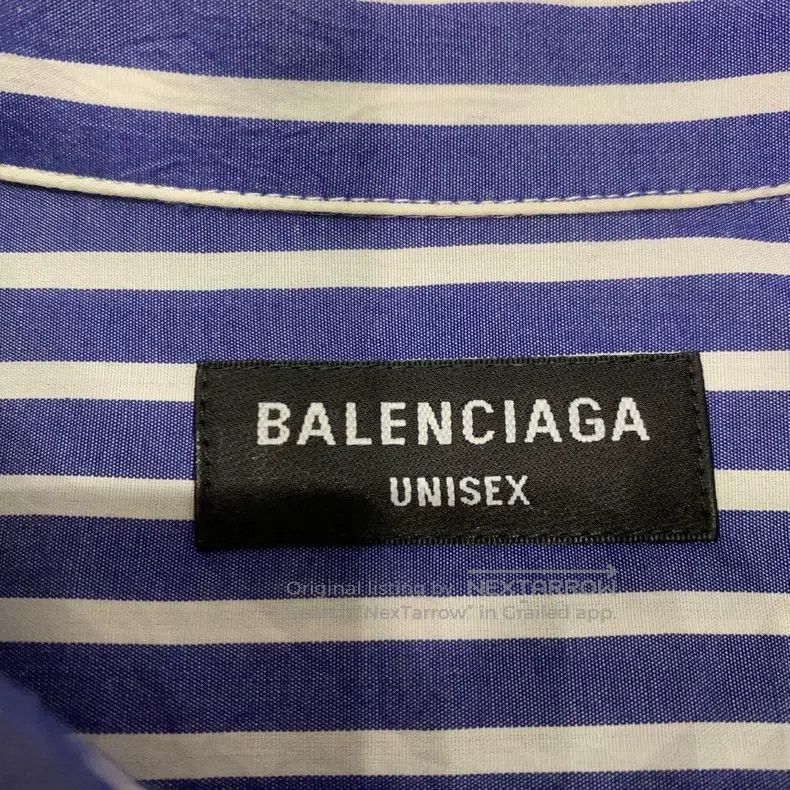 Balenciaga Balenciaga size 37 Blue Striped Buckle Embroidered Fake Tw Size US S / EU 44-46 / 1 - 6 Thumbnail