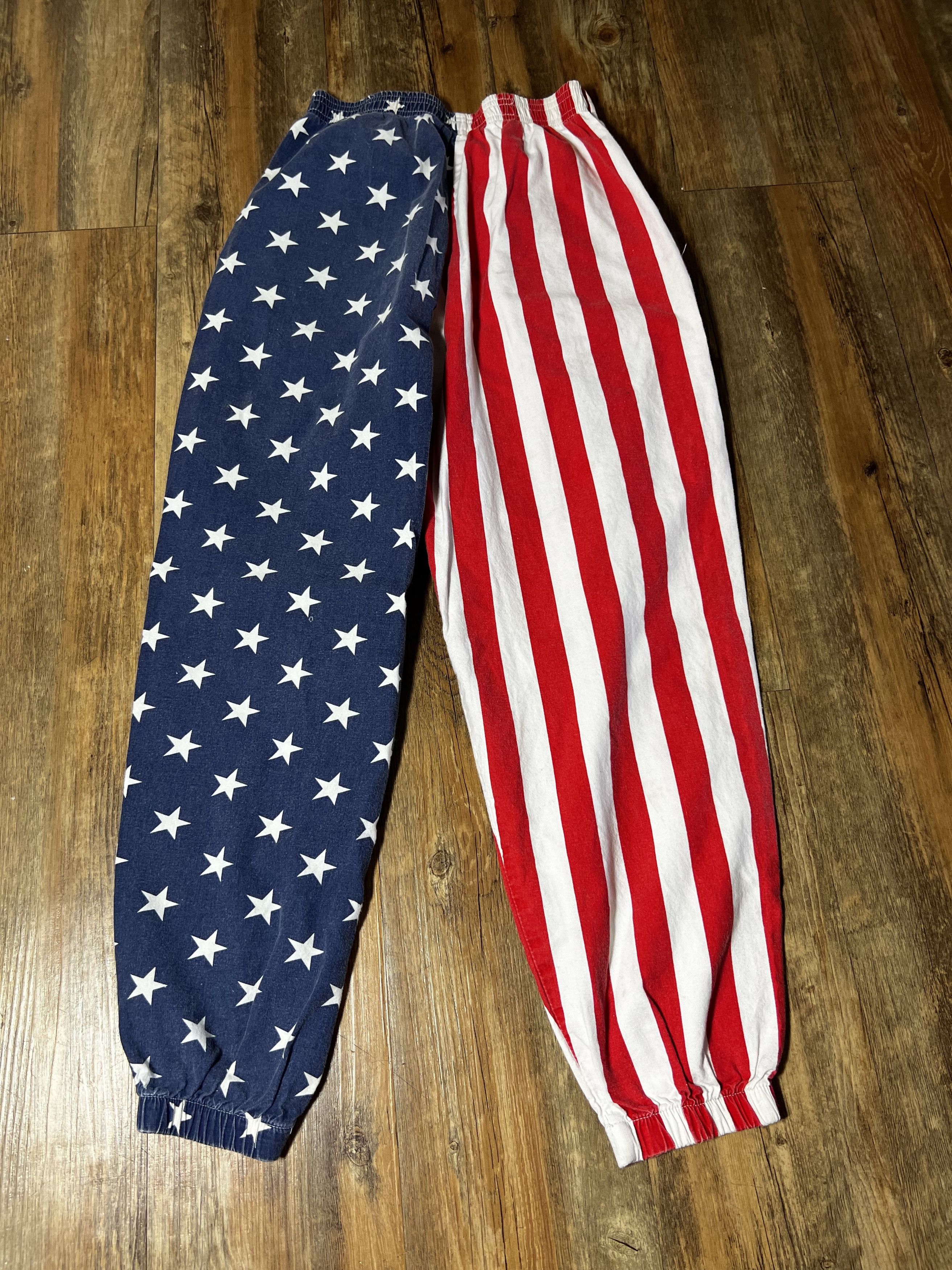 Vintage Vintage 80's International Baggyz American Flag Pants Size 22" - 5 Thumbnail