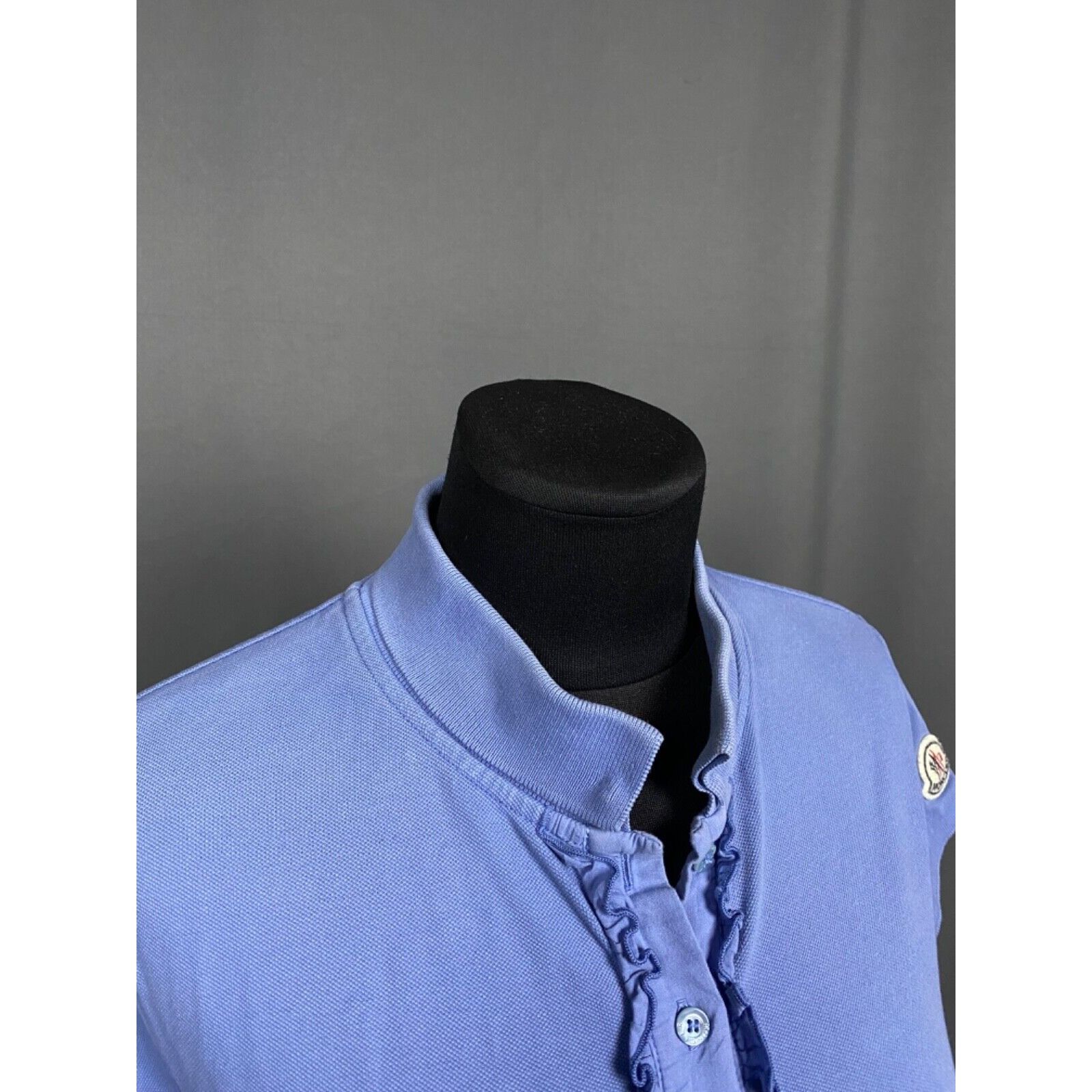 Moncler Moncler Maglia Women's Blue Polo T-Shirt Size S Size S / US 4 / IT 40 - 6 Thumbnail