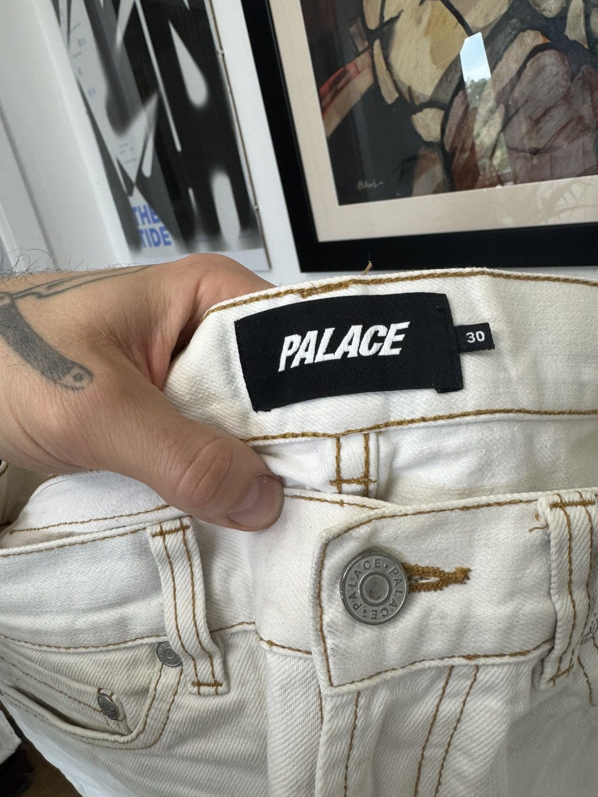 Palace SS22 Palace Duck Bomb Panel Jeans Skate Streetwear Rare Size US 30 / EU 46 - 5 Thumbnail
