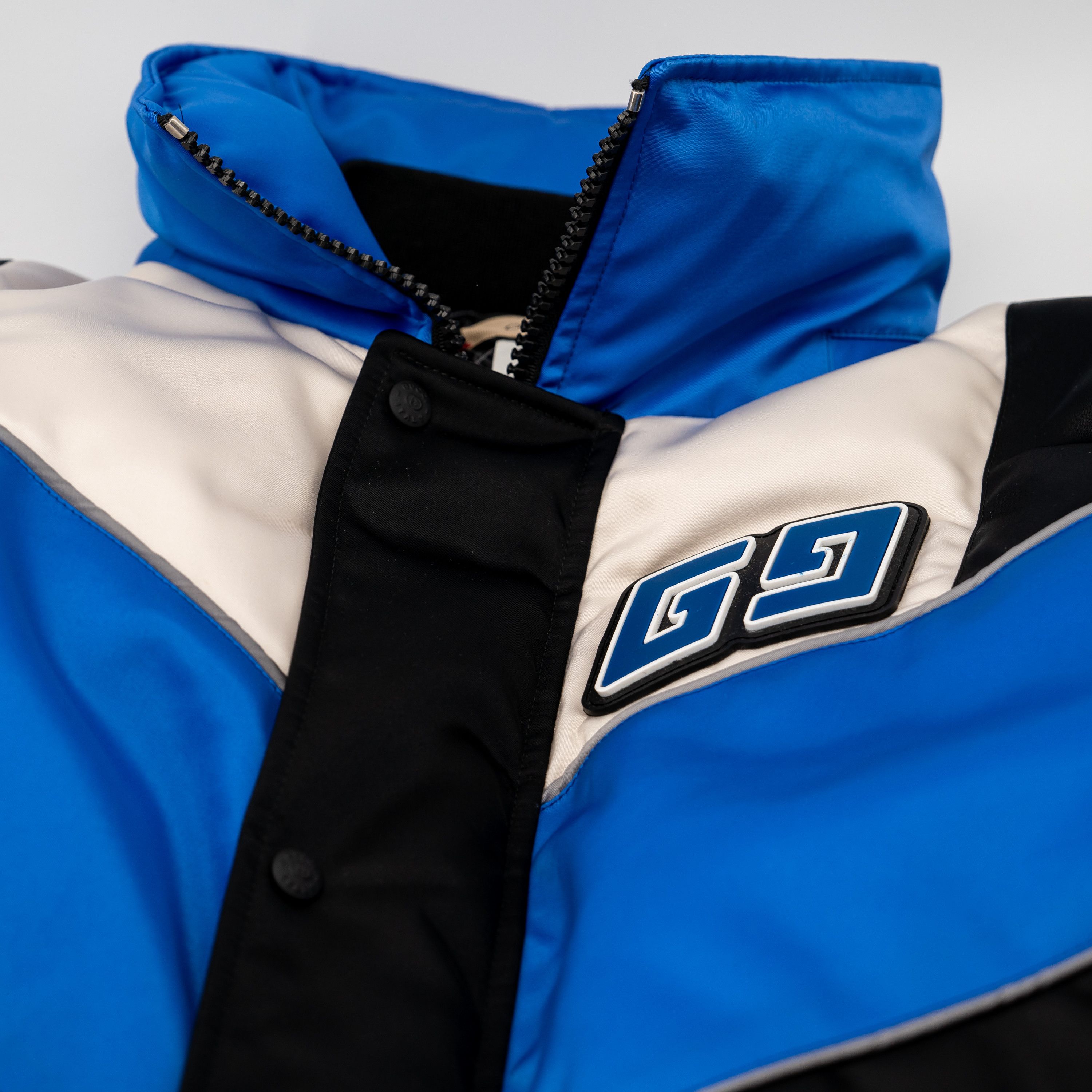 Gucci 48 M Gucci Nylon Satin Down Jacket Puffer Black Blue White Size US M / EU 48-50 / 2 - 8 Thumbnail