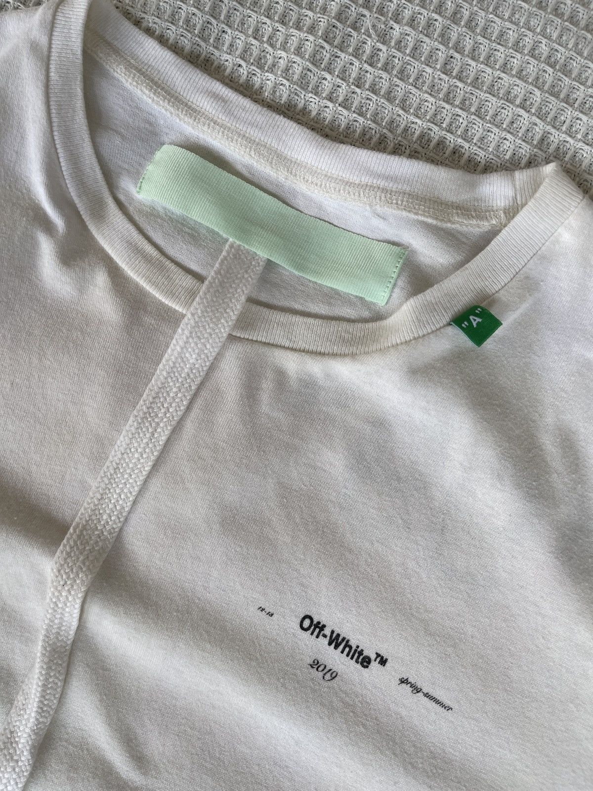 Off-White AW19🔥OFF WHITE✖️VIRGIL ABLOH🔥White Diag Stencil L/S Tshirt Size US M / EU 48-50 / 2 - 17 Thumbnail