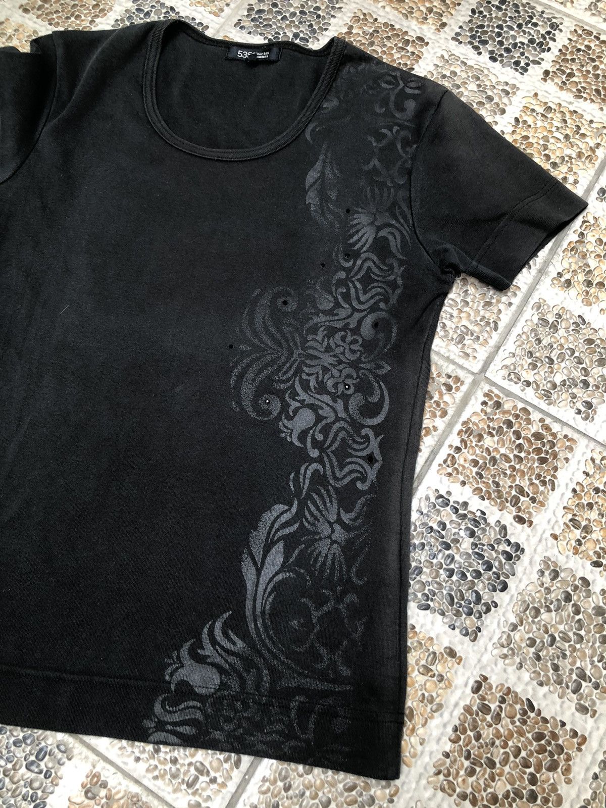 5351 POUR LES HOMMES × Japanese Brand × Le Grande Bleu (L.G.B.) 5351 Pour Les Hommes Fading Tshirt Size S / US 4 / IT 40 - 11 Thumbnail