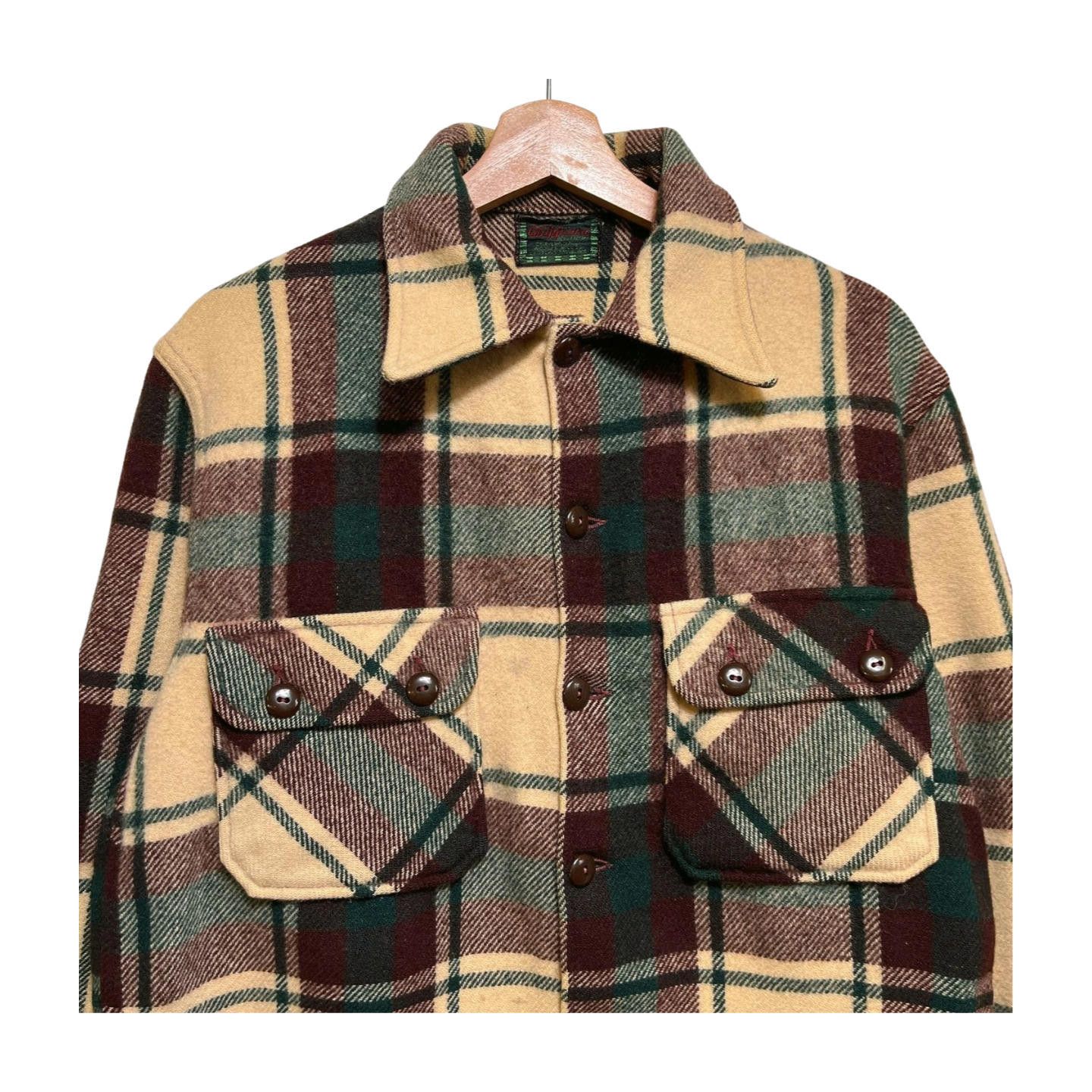 Chippewa × Vintage Vintage 50s Chippewa Heavy Wool Flannel Shirt Jacket L Size US L / EU 52-54 / 3 - 1 Thumbnail