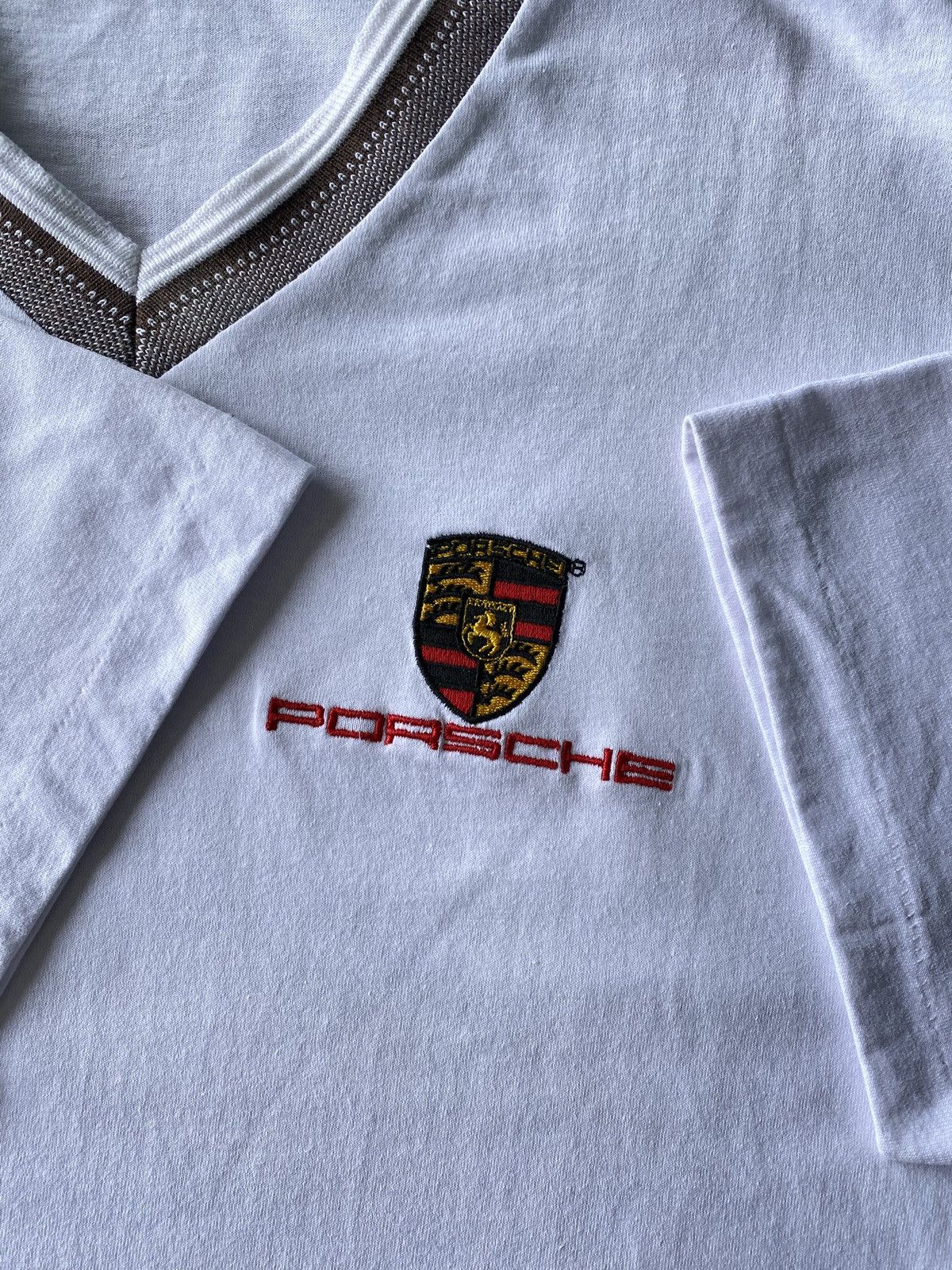 Designer × Porsche Design × Vintage Vintage 90’s Porsche Embroidery Logo Tee Size US L / EU 52-54 / 3 - 4 Thumbnail