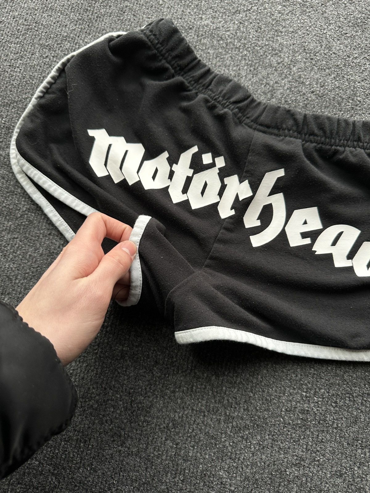Other 🚨 MOTORHEAD BIG LOGO WOMEN SHORTS BLACK BAND ROCK METAL Size 25" / US 0 / IT 36 - 4 Thumbnail