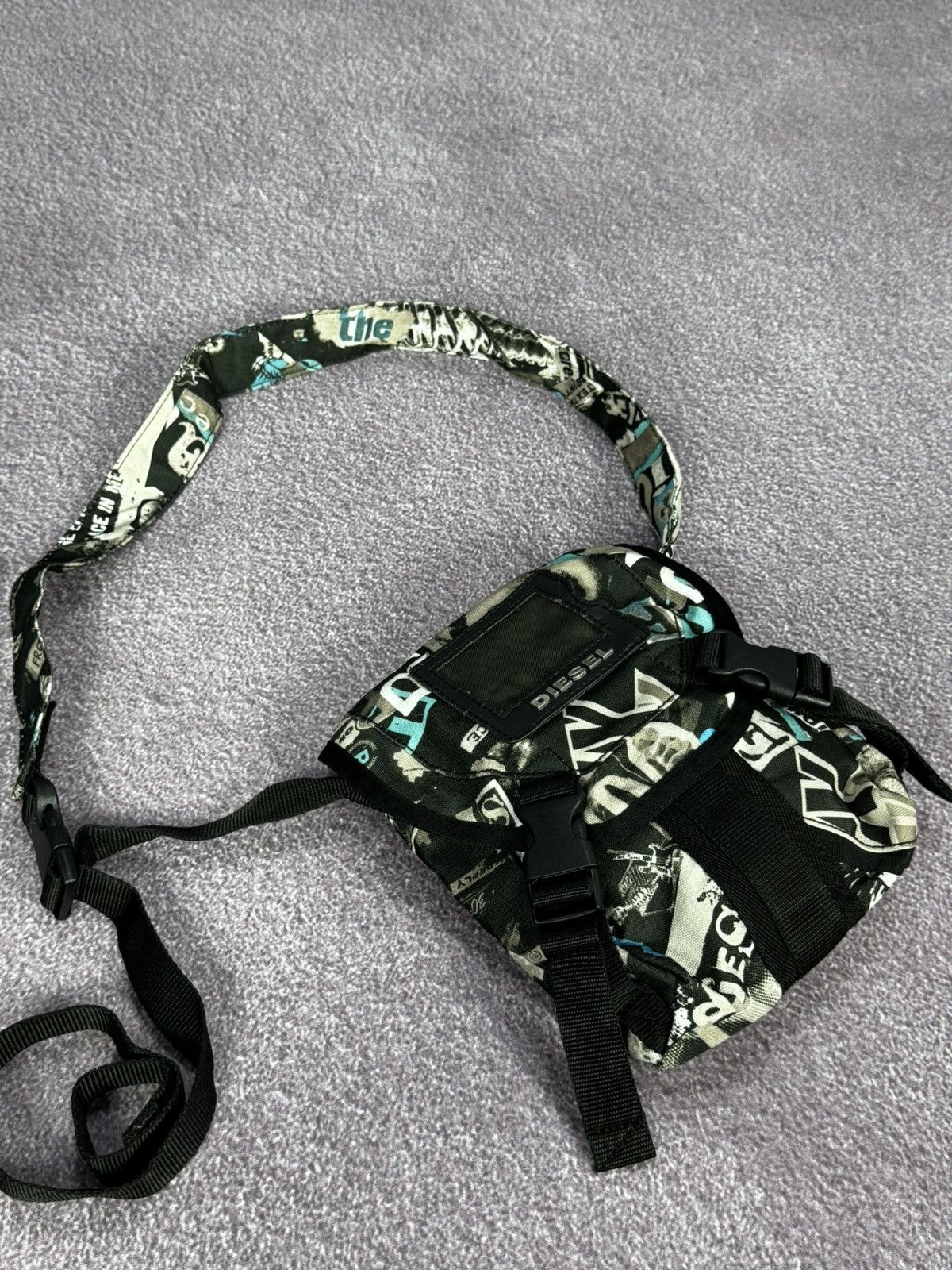 Diesel Y2K Diesel Spray Logo Coloured Vintage Shoulder Bag Size ONE SIZE - 1 Thumbnail