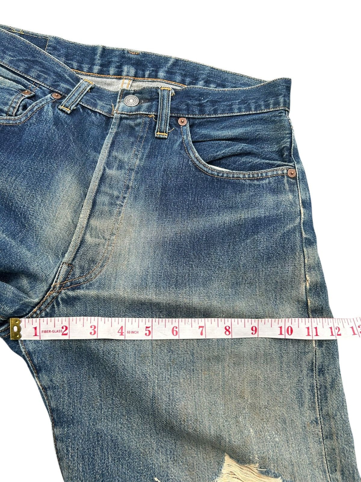 Kapital × Levi's × Vintage Vintage Levi's 501XX Selvedge Reconstructed Repair Denim Size US 31 - 20 Thumbnail