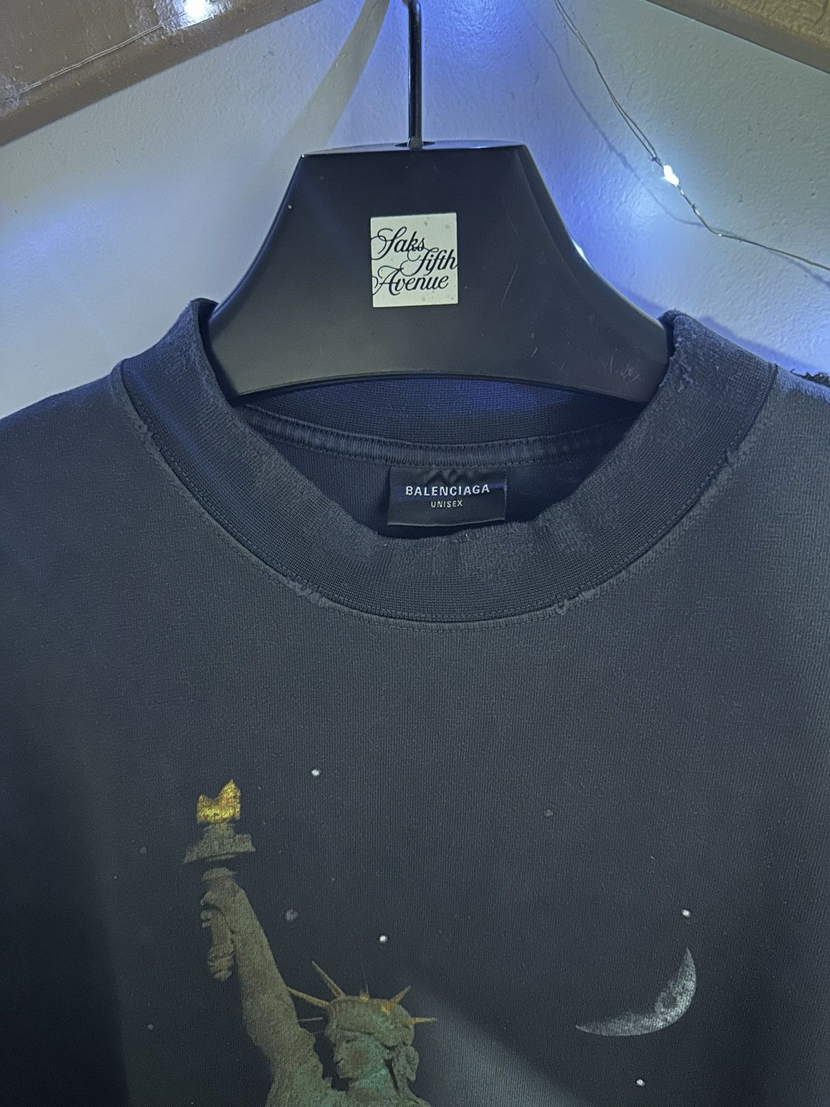 BALENCIAGA ブラック Tシャツ サイズ1 251342M213029_1.jpg