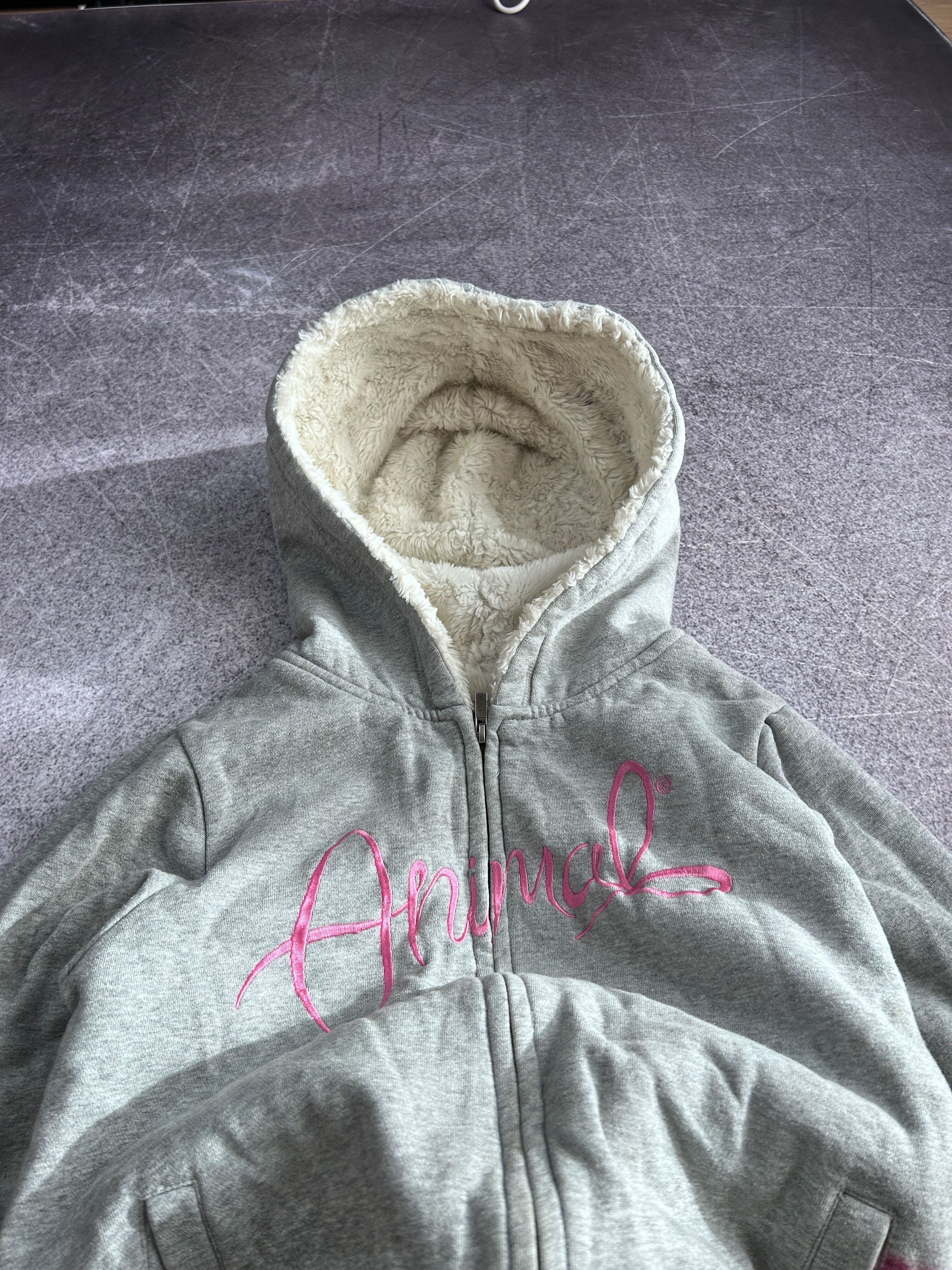 Vintage VTG Le Grande Bleu Rick Owens Style Fur Hood Hoodie 90s Size US S / EU 44-46 / 1 - 8 Thumbnail