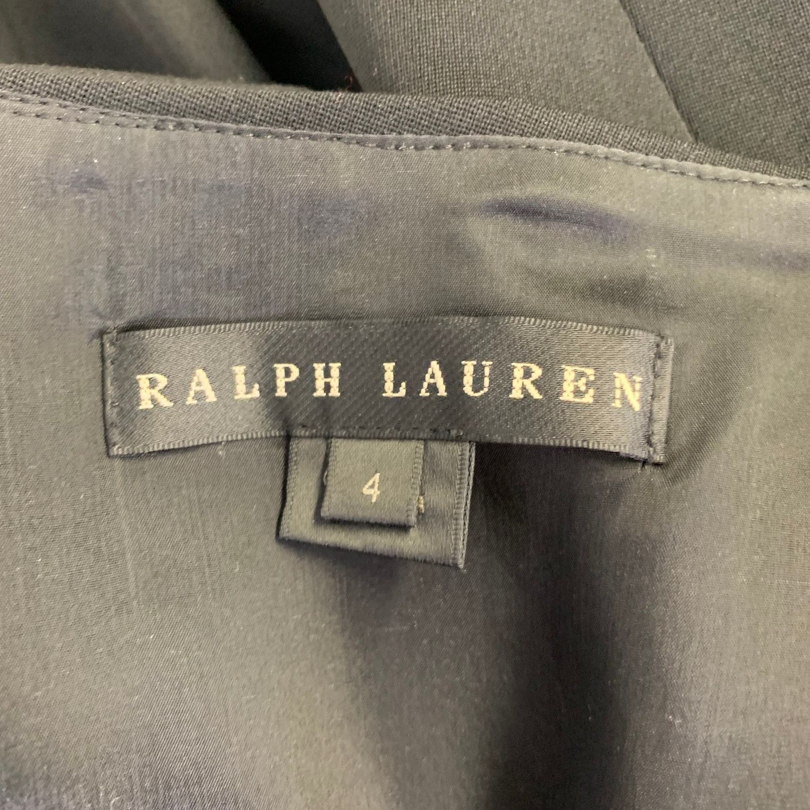 Ralph Lauren RALPH LAUREN Size 4 Black Wool Blend Classic Skirt Size 27" / US 4 / IT 40 - 3 Thumbnail
