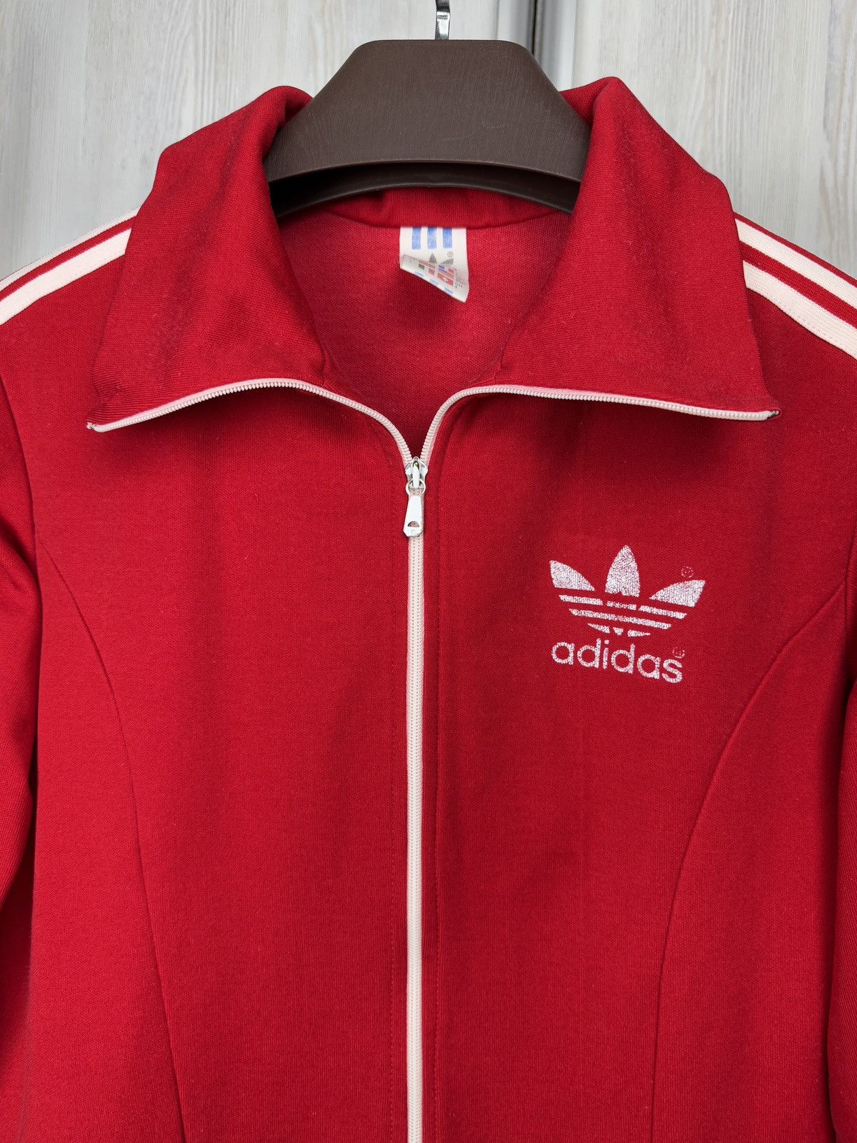 Adidas Adidas Originals Vintage 80s Red Track Suit Jacket Pants Size US XS / EU 42 / 0 - 6 Thumbnail