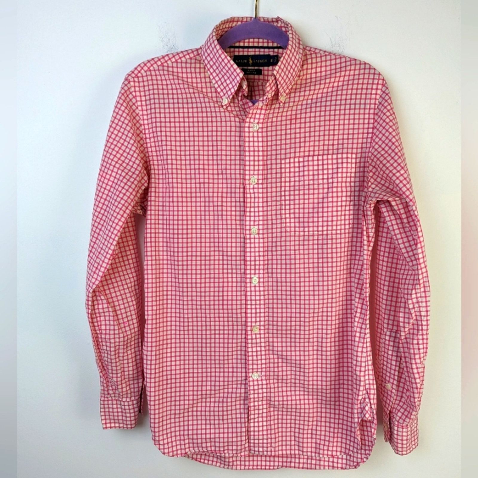 Ralph Lauren Ralph Lauren Mens Gingham Button Front Shirt - S Size US S / EU 44-46 / 1 - 1 Thumbnail