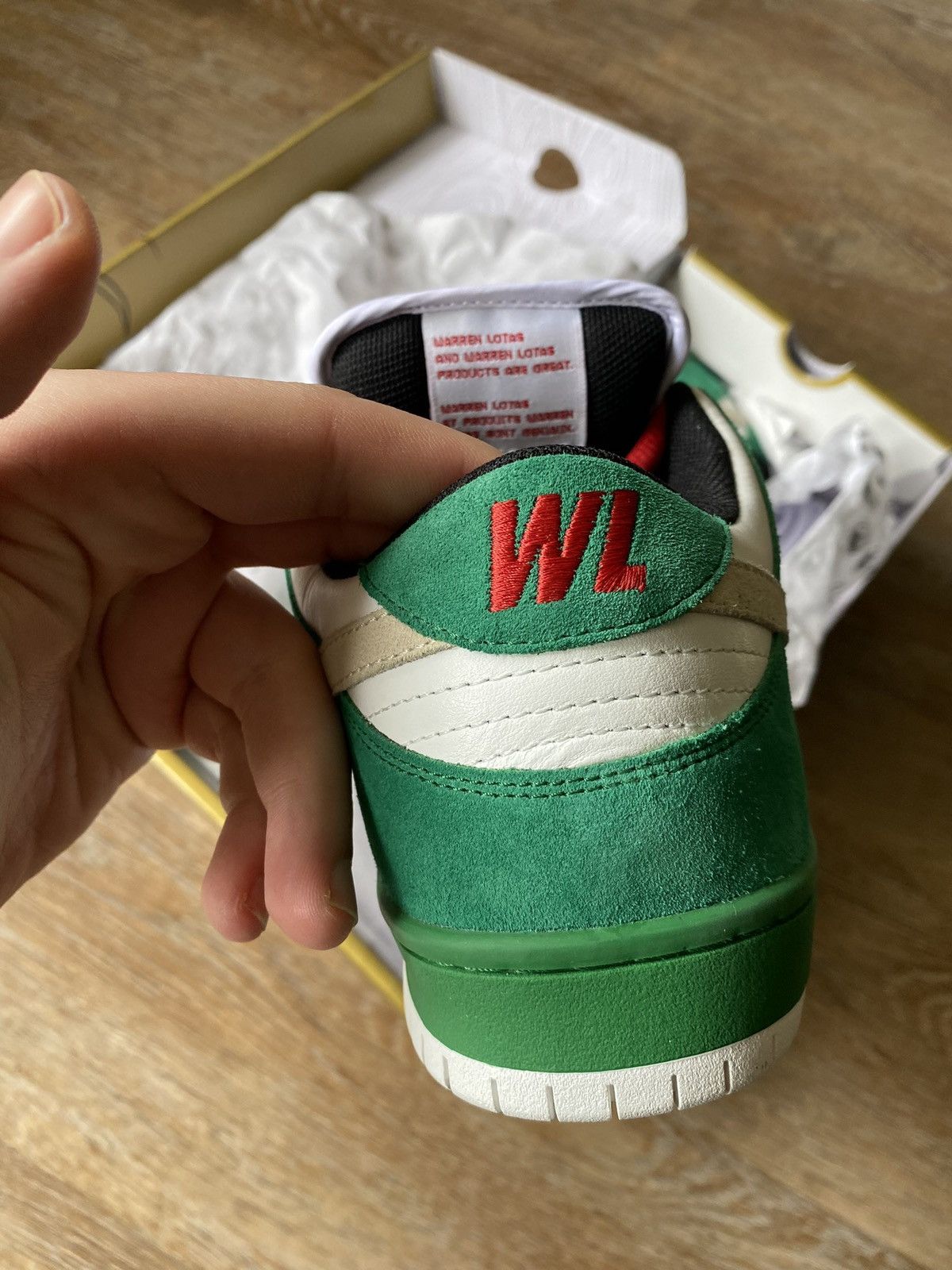 Warren Lotas Deadstock Warren Lotas Dunk Toxic Green Jason sneakers Size US 7 / EU 40 - 4 Thumbnail