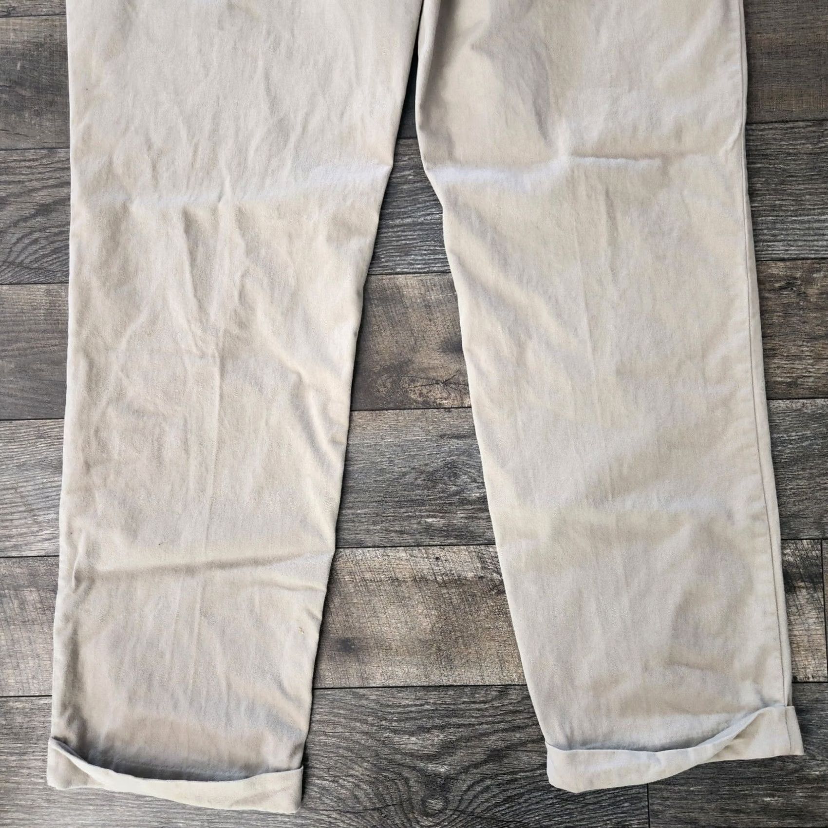 Polo Ralph Lauren VTG Polo Ralph Lauren Pants Mens 38x34 Tan Classic Chino Flat Cuff Casual Work Mens Regular Size US M / EU 48-50 / 2 - 5 Thumbnail