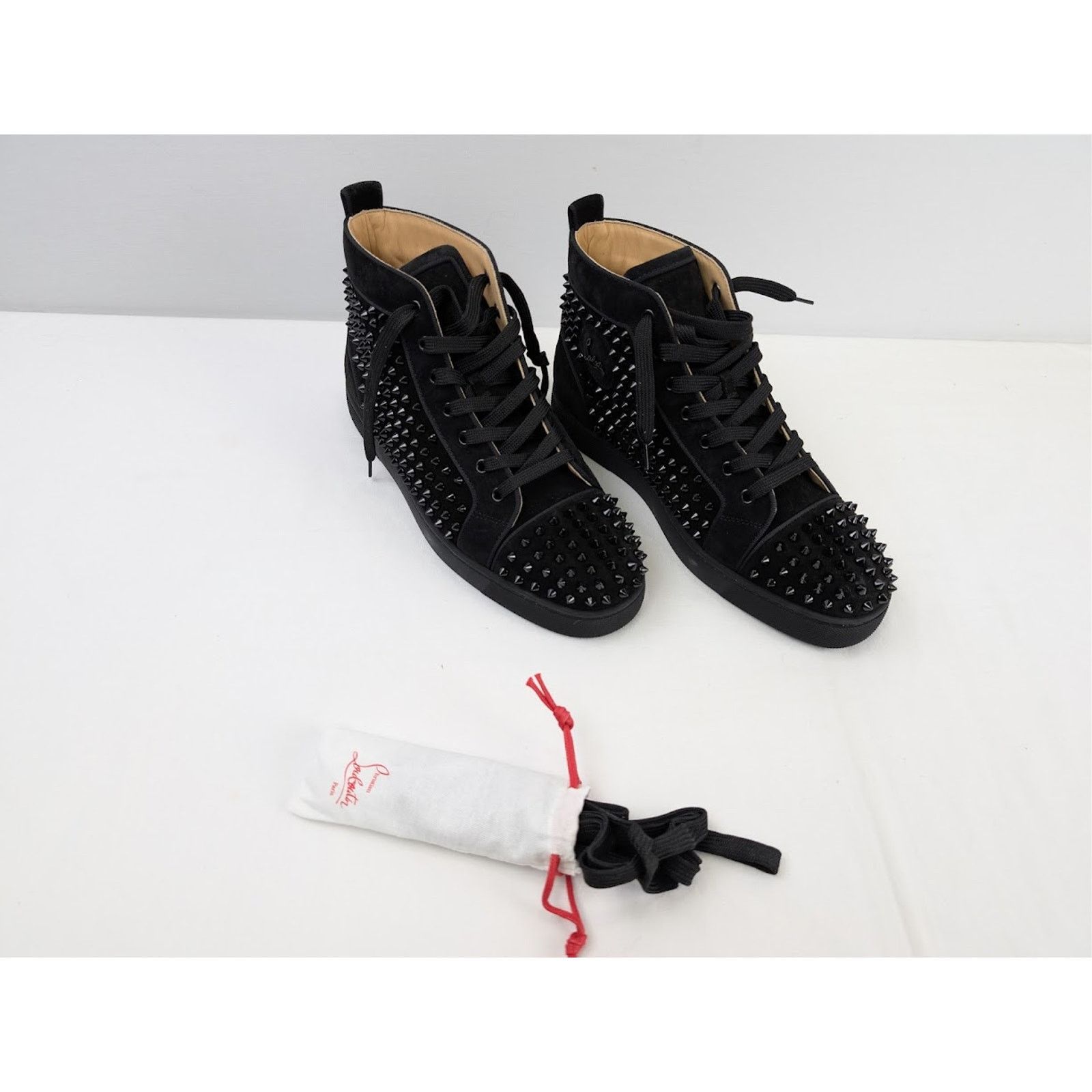 Christian Louboutin o1rshd1 Louis Orlato Flat Sneakers in Black Size US 13 / EU 46 - 5 Thumbnail
