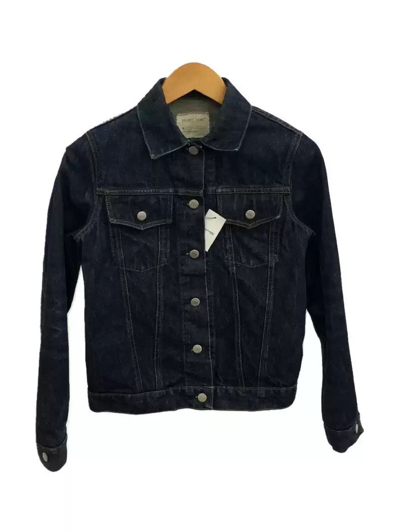 Helmut Lang Fur Collar Wax Denim Jacket Vintage 80s Helmut