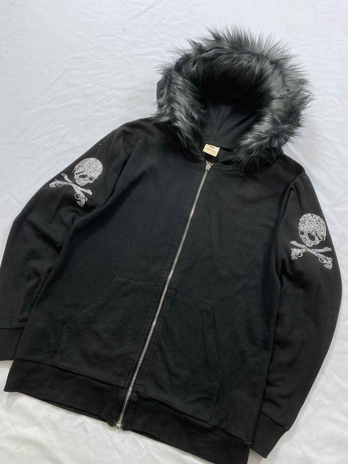 If Six Was Nine Sick Skull Furr zip Hoodie Ifsix Lgb Size US M / EU 48-50 / 2 - 2 Thumbnail