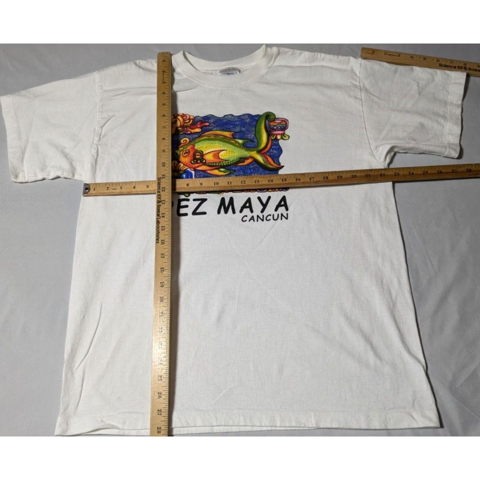 Vintage PEZ MAYA CANCUN Men Size XL White Graphic Tourist T-Shirt Size US XL / EU 56 / 4 - 6 Thumbnail