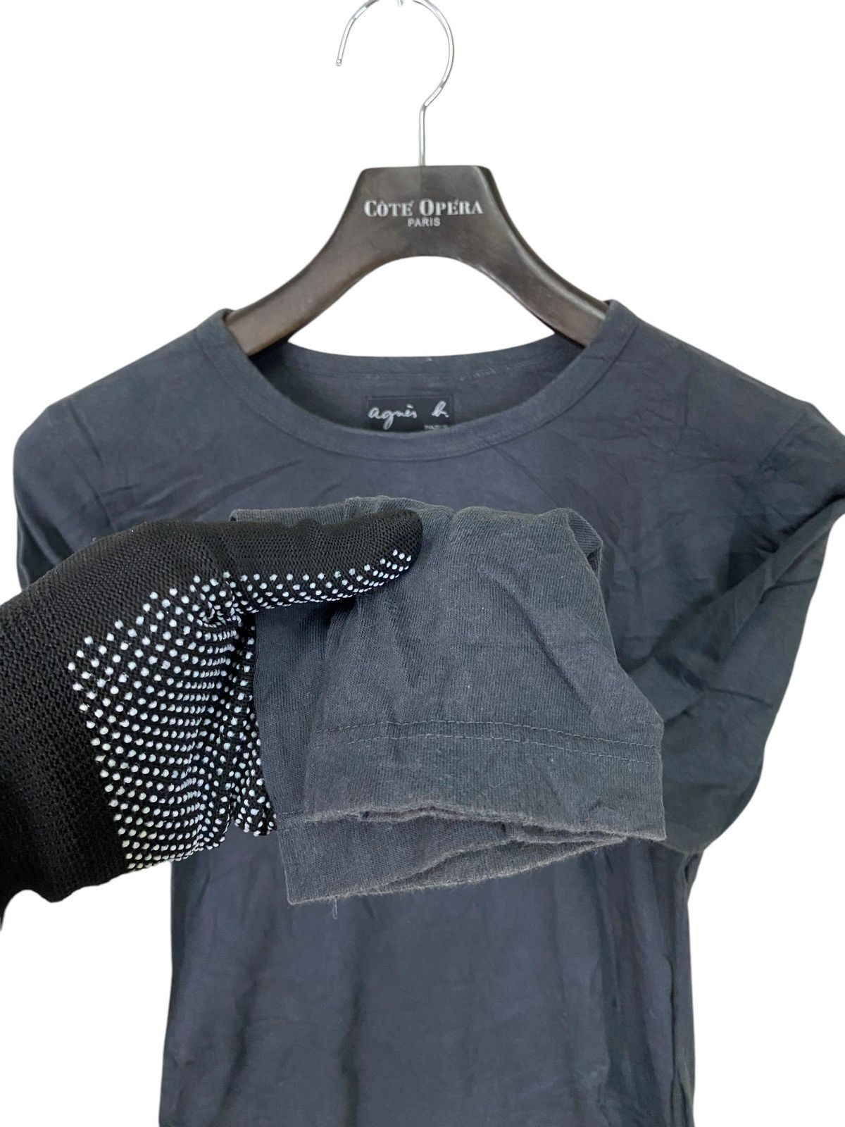 Designer × Japanese Brand × agnes b. Agnes b paris spell out tshirt longsleeve Size S / US 4 / IT 40 - 3 Thumbnail