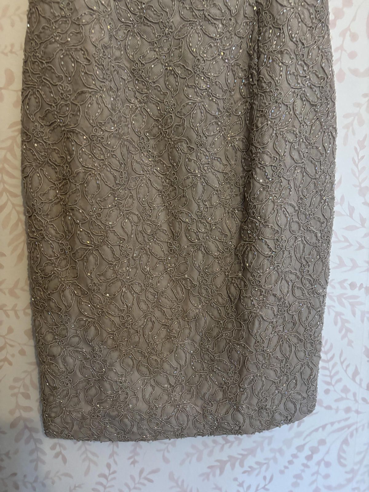 Other Carmen Marc Valvo Signature Beaded Women's Cocktail Dress Size XS / US 0-2 / IT 36-38 - 3 Thumbnail