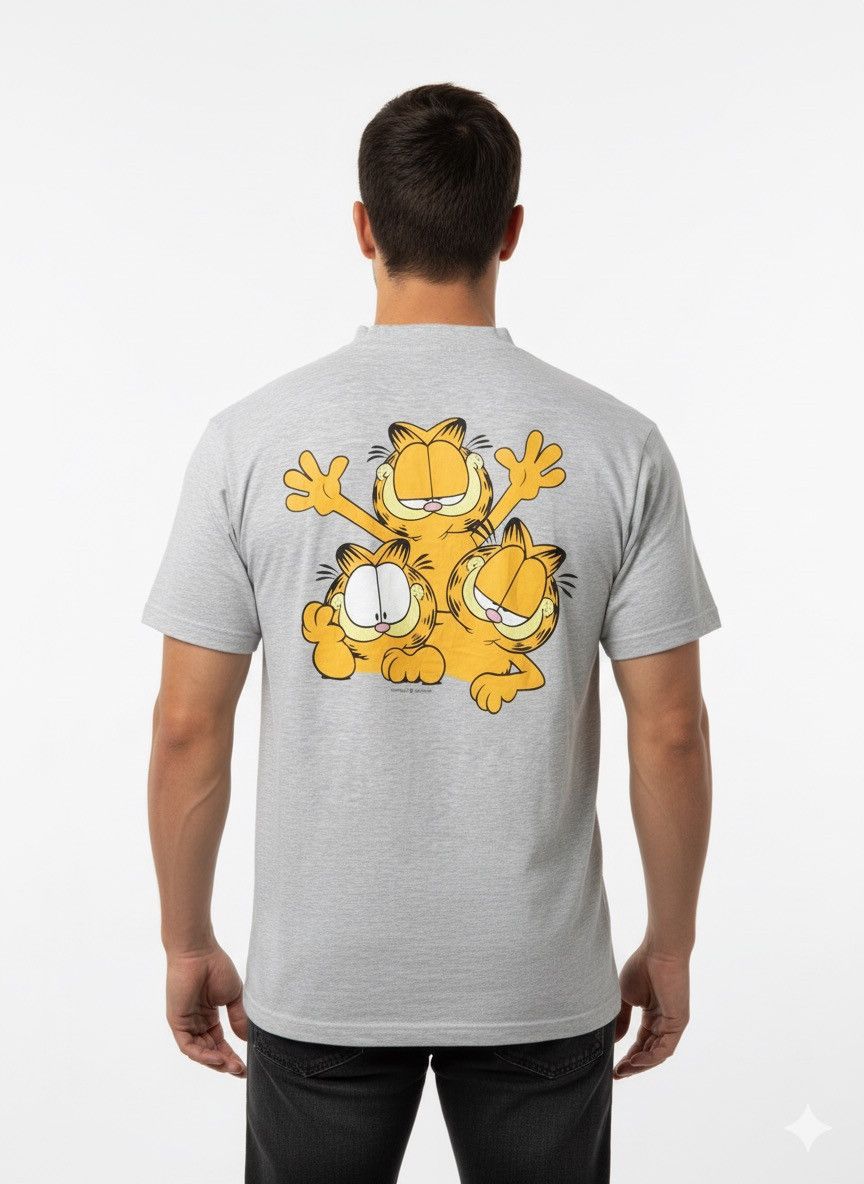 Vintage Vintage 90s Garfield Back Heat Tshirt A940 Size US M / EU 48-50 / 2 - 3 Thumbnail