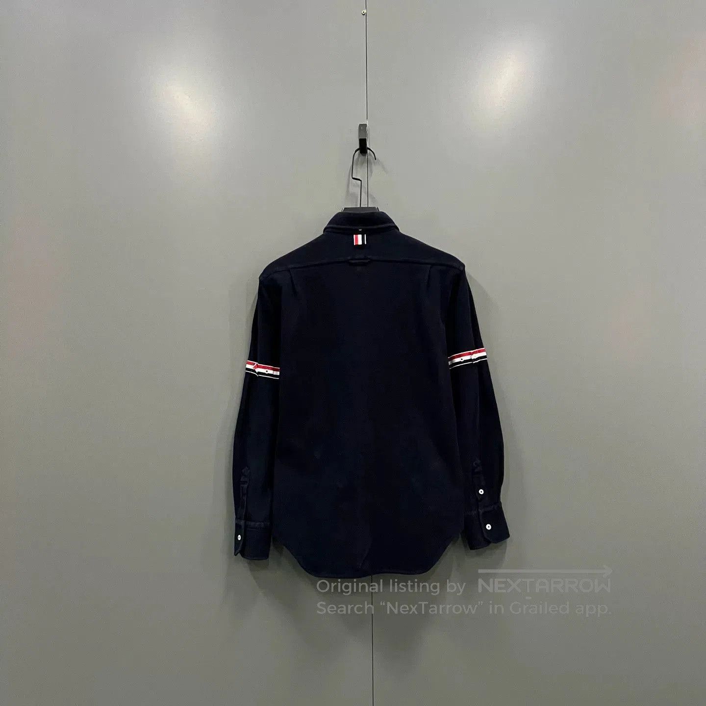 Thom Browne thom browne navy striped shirt with logo. Size US M / EU 48-50 / 2 - 3 Thumbnail