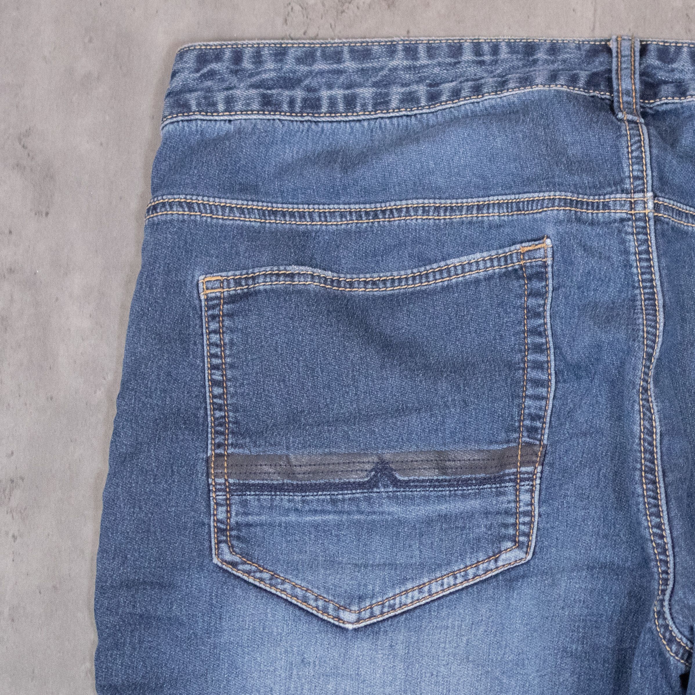 Vintage Y2K 2000's Live Free Midwash Baggy Jort Jean Shorts Size US 36 / EU 52 - 14 Thumbnail