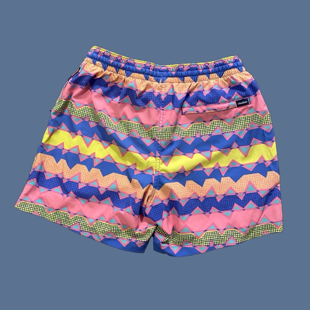 Chubbies Chubbies Trunks Swim L Geometric Multicolor Lined 5.5” Inseam Men’s Retro Beach Size US 33 - 1 Thumbnail