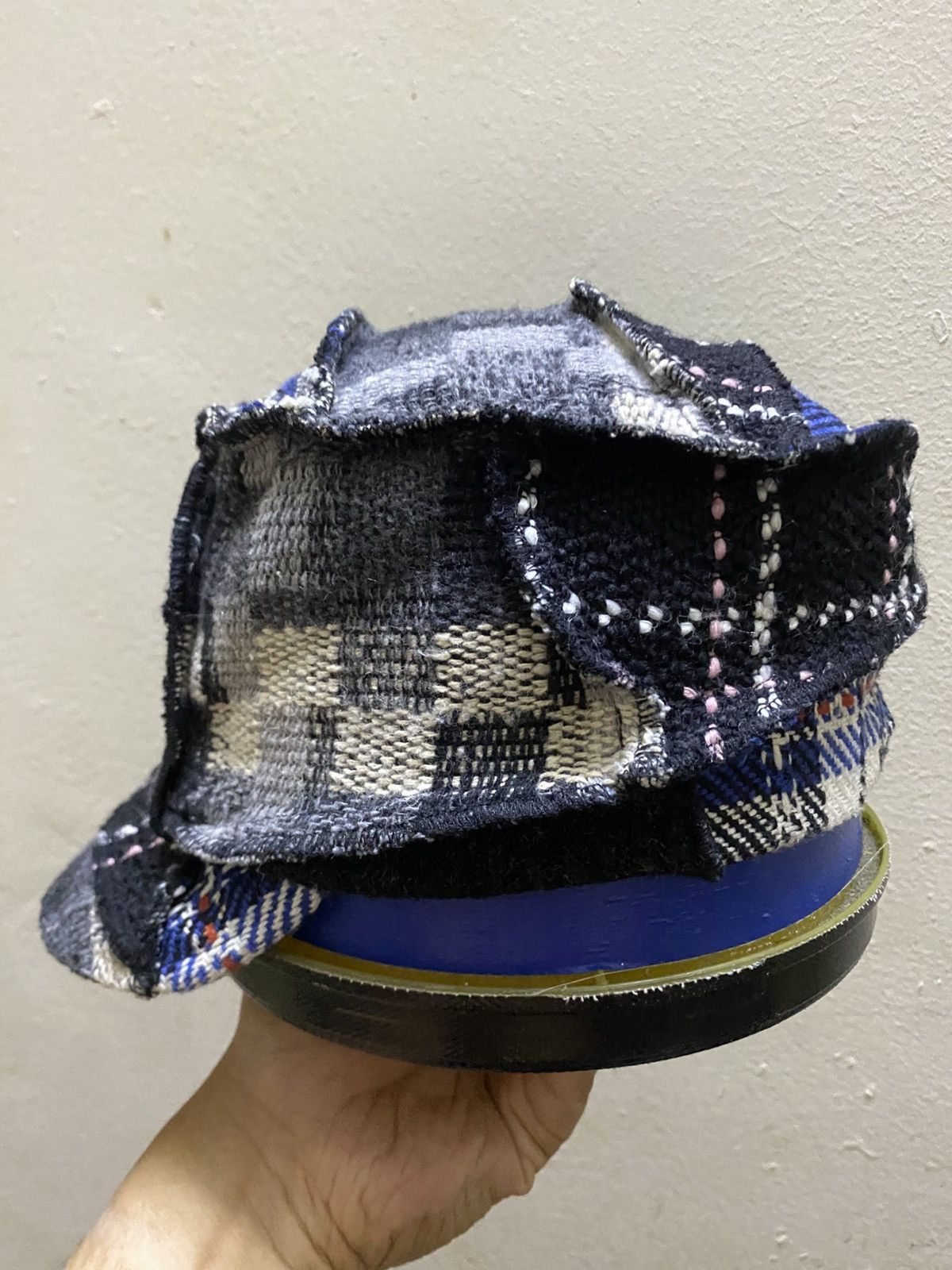 Japanese Brand OVERRIDE Patchwork Wool Casquette Cap Japan Brand Size ONE SIZE - 2 Thumbnail