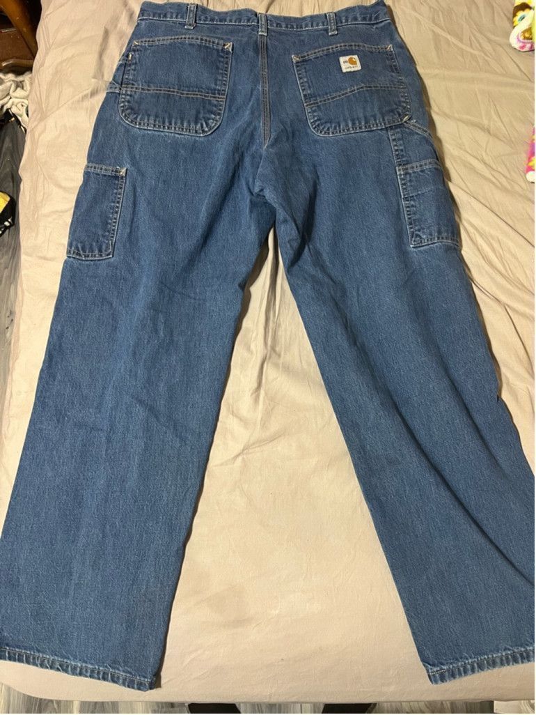 Carhartt Men's Carhartt FRB13 Denim Jeans Size 34x30 Blue Size US 34 / EU 50 - 2 Thumbnail