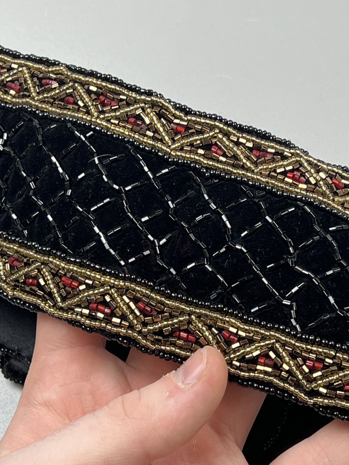 Christian Dior Monsieur Christian Dior Ceintures Vintage Beaded Belt (Y0559) Size ONE SIZE - 2 Thumbnail