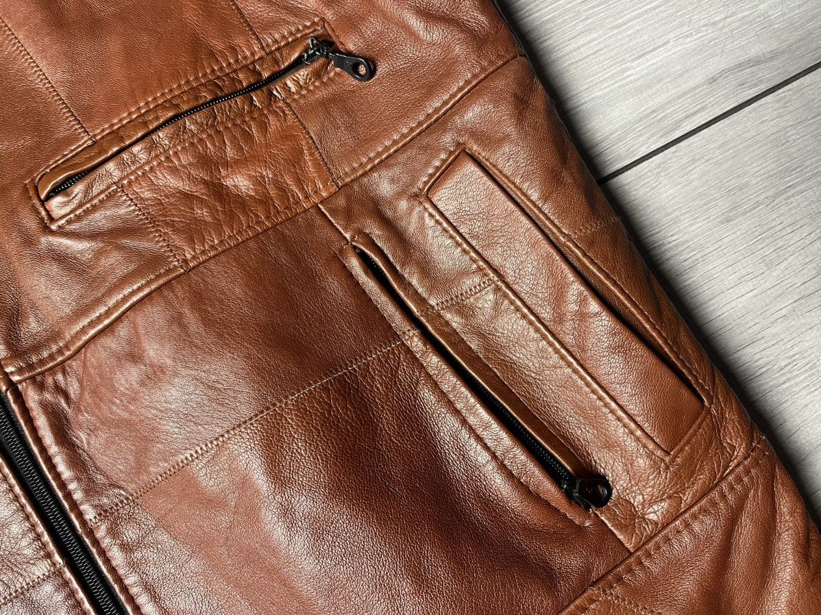 Genuine Leather Vintage Leather Vest patchwork western jakcet size XLarge Size US XL / EU 56 / 4 - 4 Thumbnail