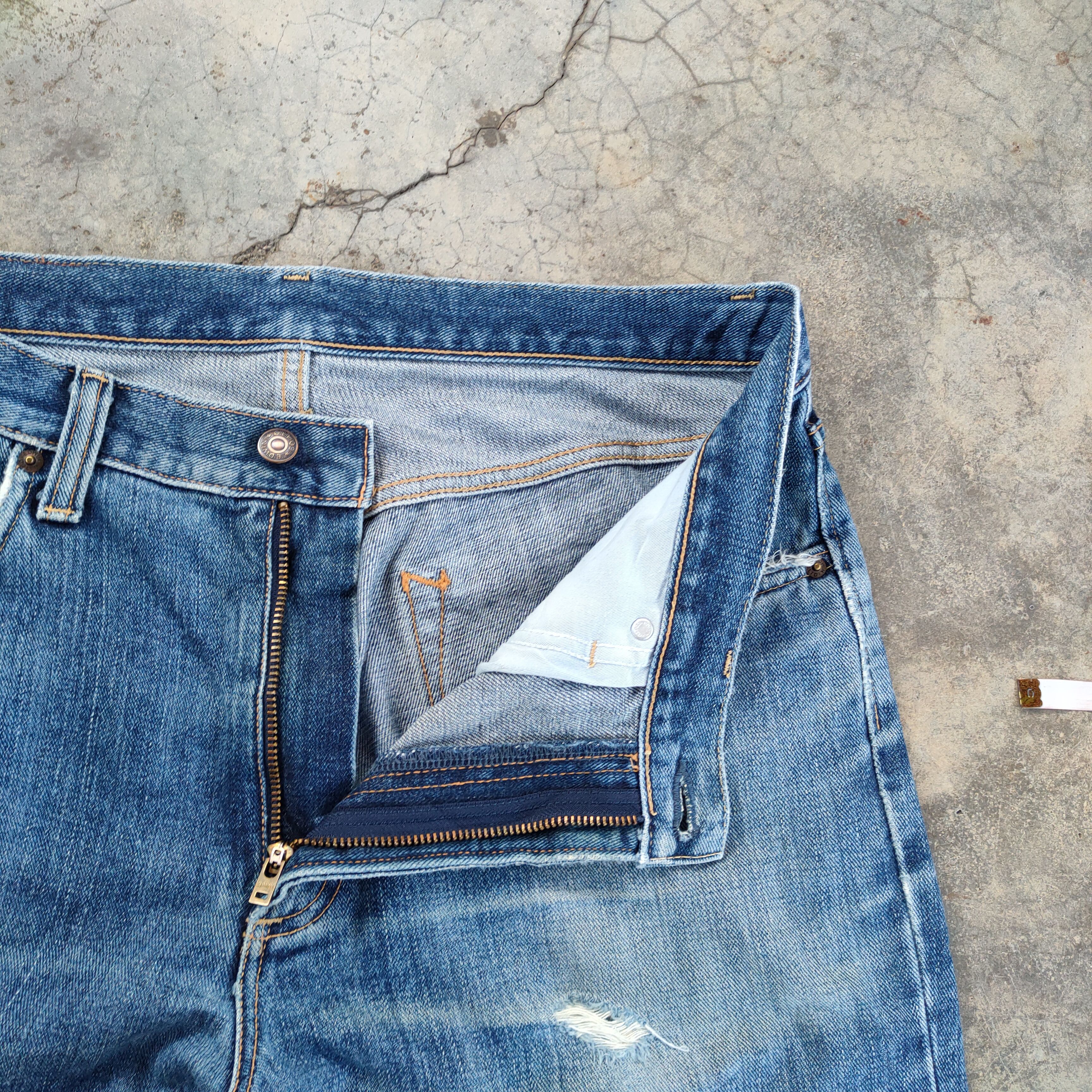 Edwin W36 VINTAGE EDWIN FADED DISTRESSED DENIM JEAN PANTS Size US 36 / EU 52 - 6 Thumbnail