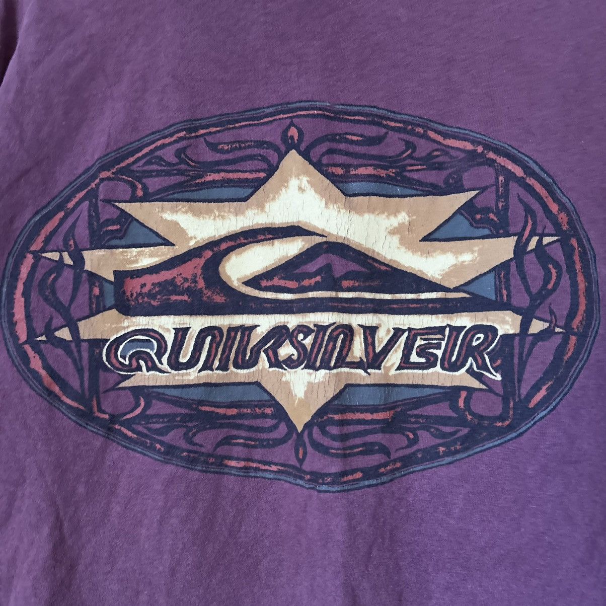 Quicksilver Grail Vintage Single Stitch Sun Faded Quiksilver Graphic Tee Size US L / EU 52-54 / 3 - 4 Thumbnail