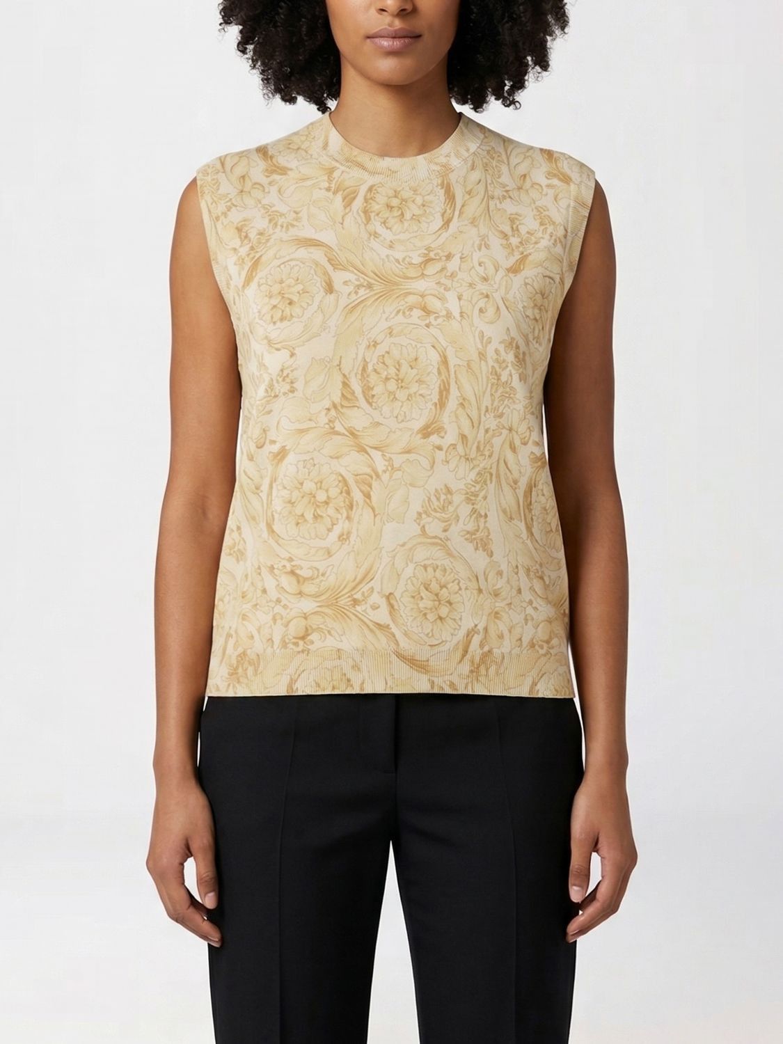 Versace Versace Sweater Woman Yellow Size M / US 6-8 / IT 42-44 - 1 Thumbnail
