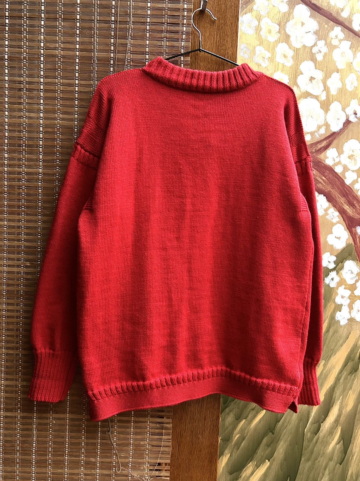 Vintage Vintage Guernsey Wool Zipped Fisherman Jumper Jacket Size US M / EU 48-50 / 2 - 2 Thumbnail