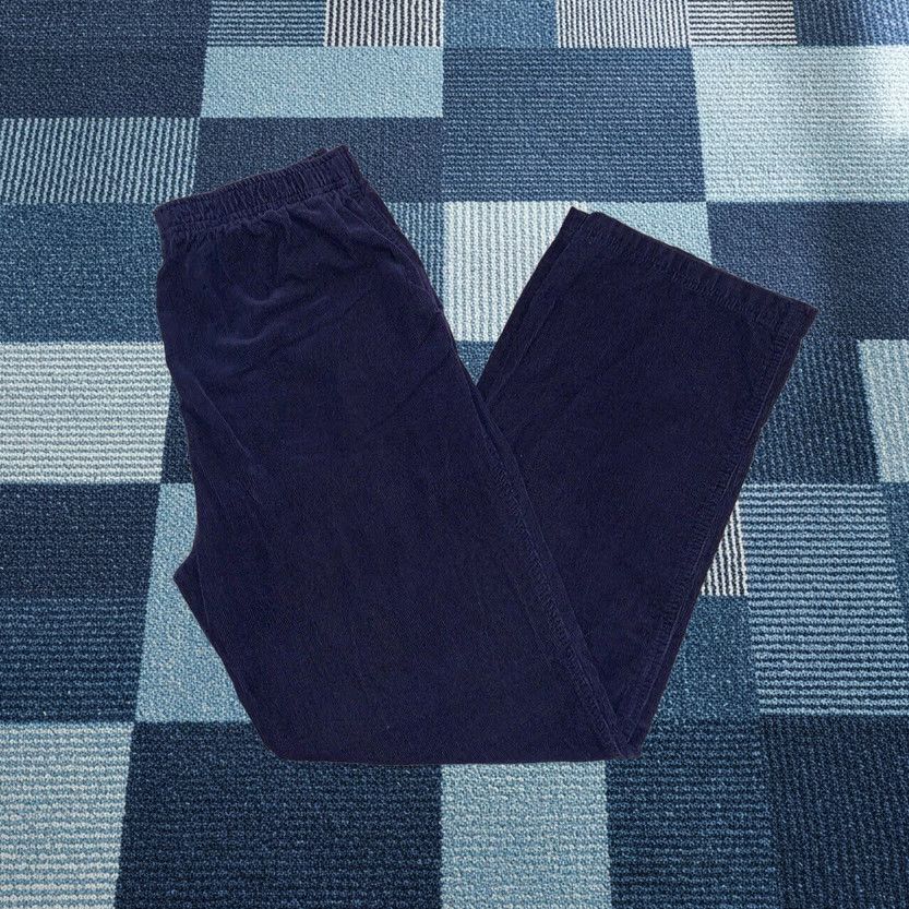 Vintage VINTAGE Cappagallo Navy Corduroy 100% Cotton Wide-Leg Womens M Pant 29-32x30 Navy Cappagallo Jacey Womens Mens Size 32" / US 10 / IT 46 - 1 Thumbnail