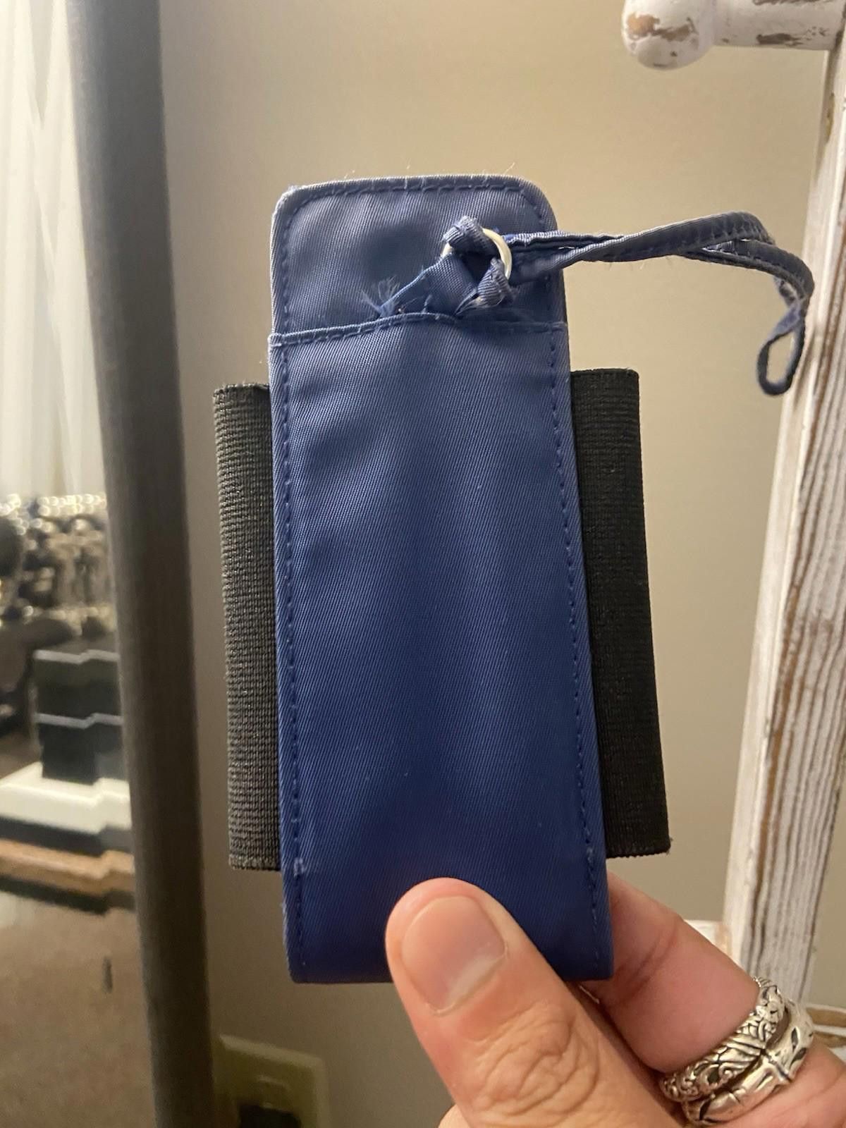Prada Prada Blue Nylon Cigarette Case Cosmetic Pouch W Strap, Good Size ONE SIZE - 8 Thumbnail