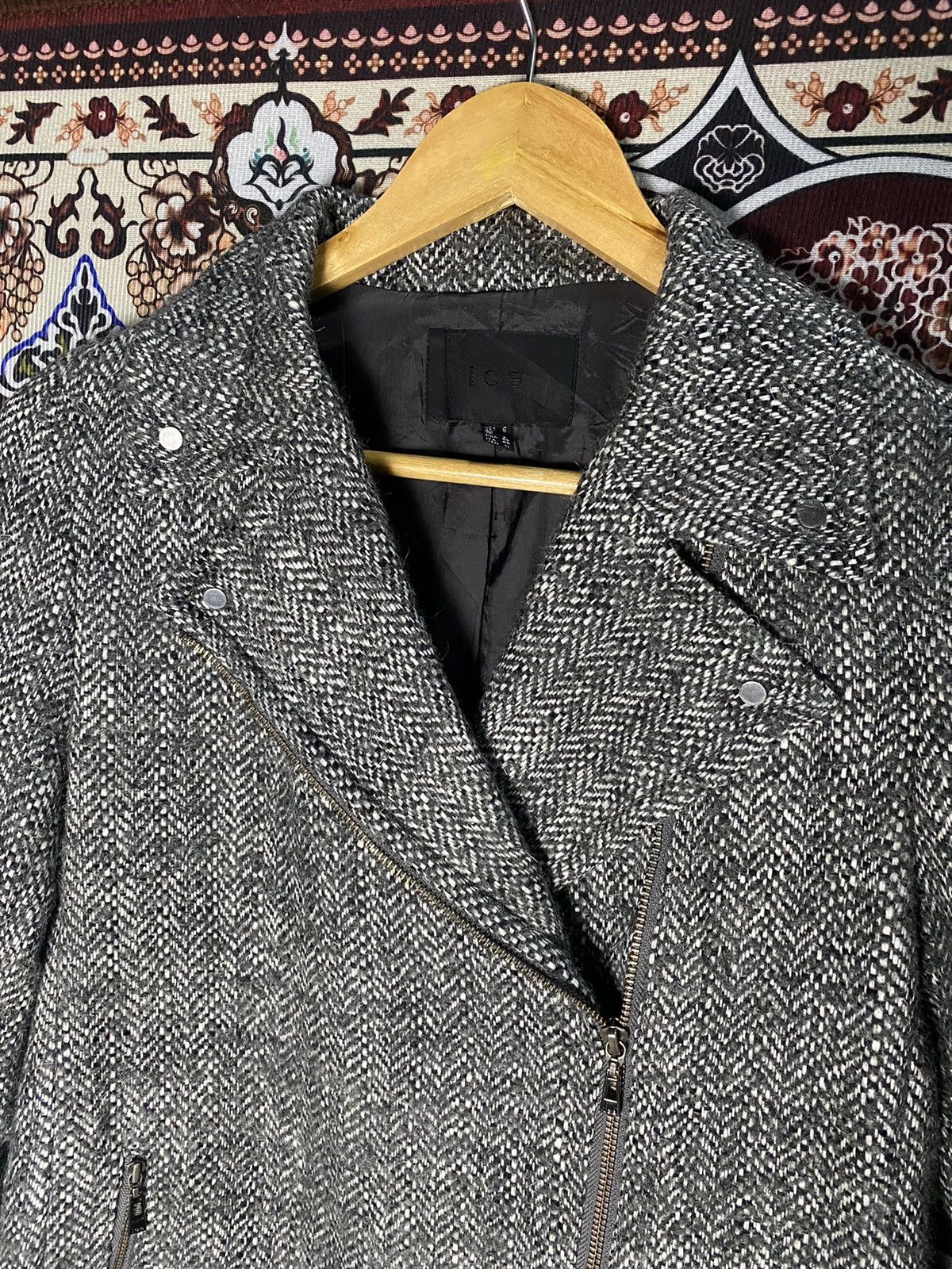 Designer × Japanese Brand Japanese Designer ICB Double Collar Zipper Jacket Size US M / EU 48-50 / 2 - 10 Thumbnail