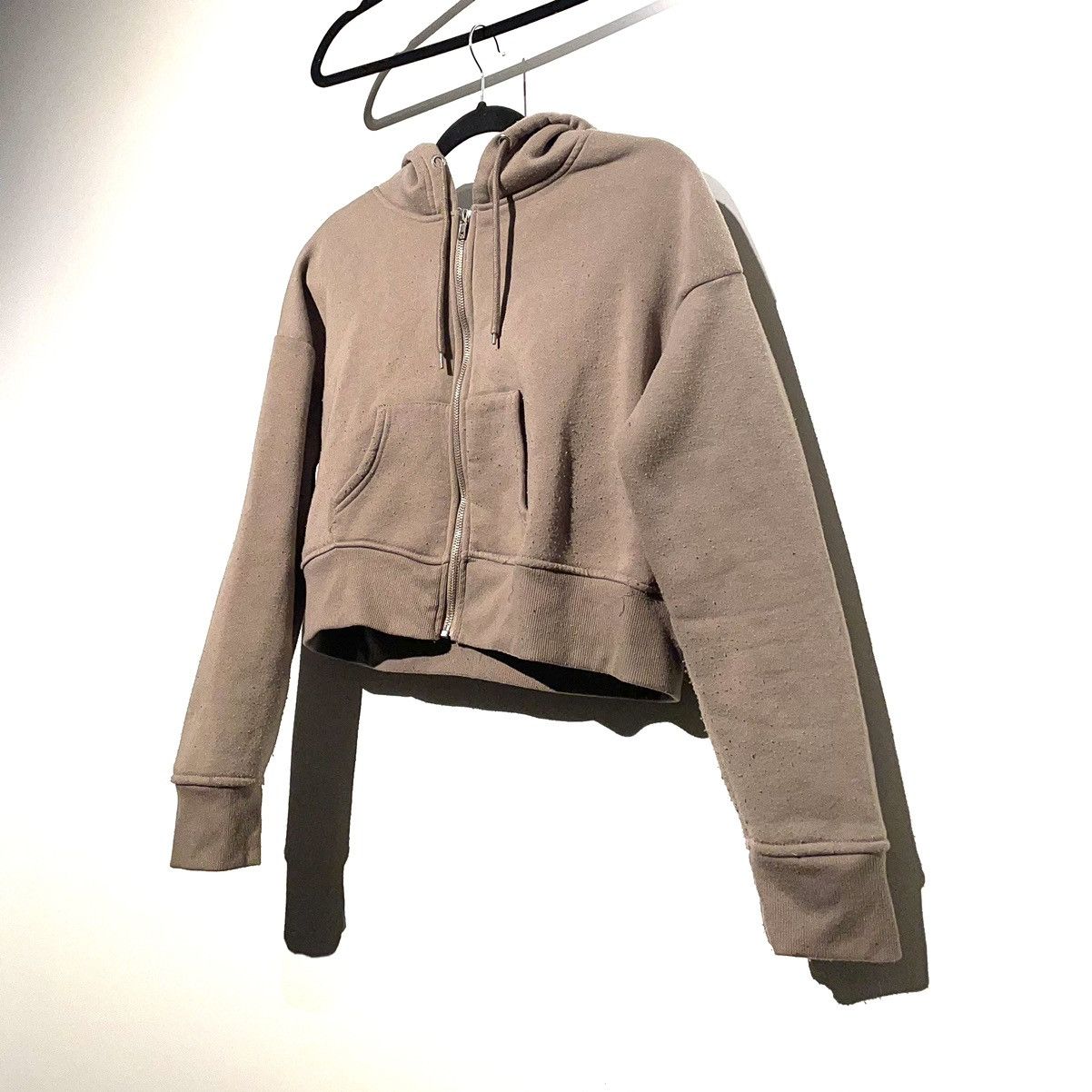 Essentials × rue21 Rue21 Brown Cropped Essential Hoodie Size XL / US 12-14 / IT 48-50 - 2 Thumbnail