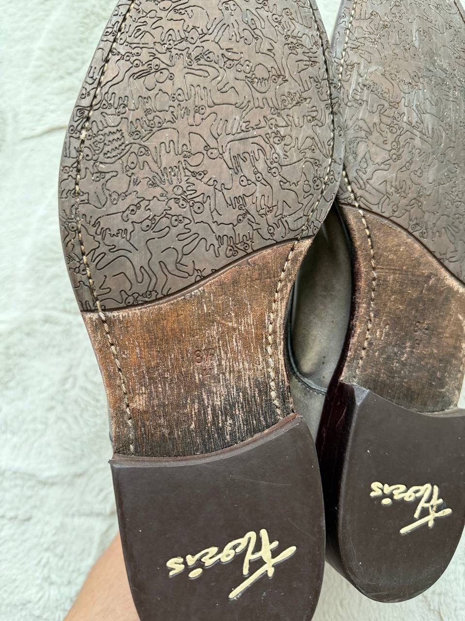 Floris van Bommel Floris Van Bommel Vintage Avant Garde Faded Leather Shoes Size US 8 / EU 41 - 10 Thumbnail