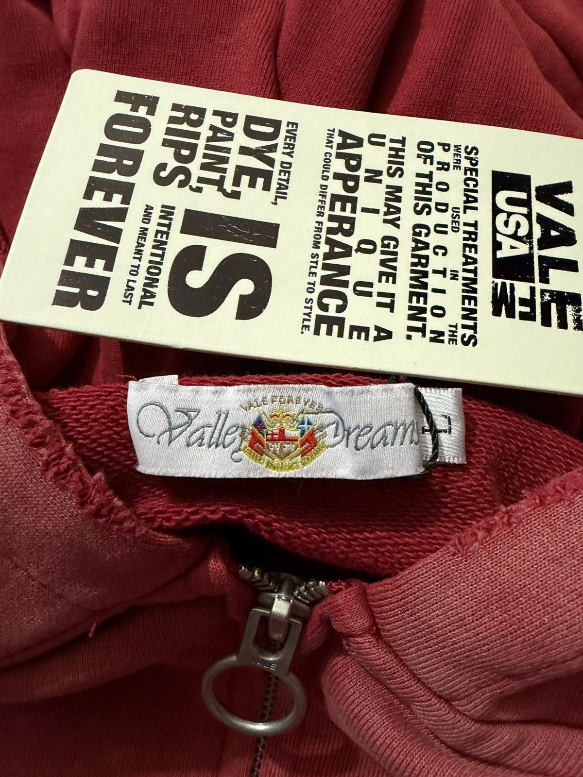 Vale Vale Rockefeller Red Zip Up Hoodie Size US L / EU 52-54 / 3 - 3 Thumbnail