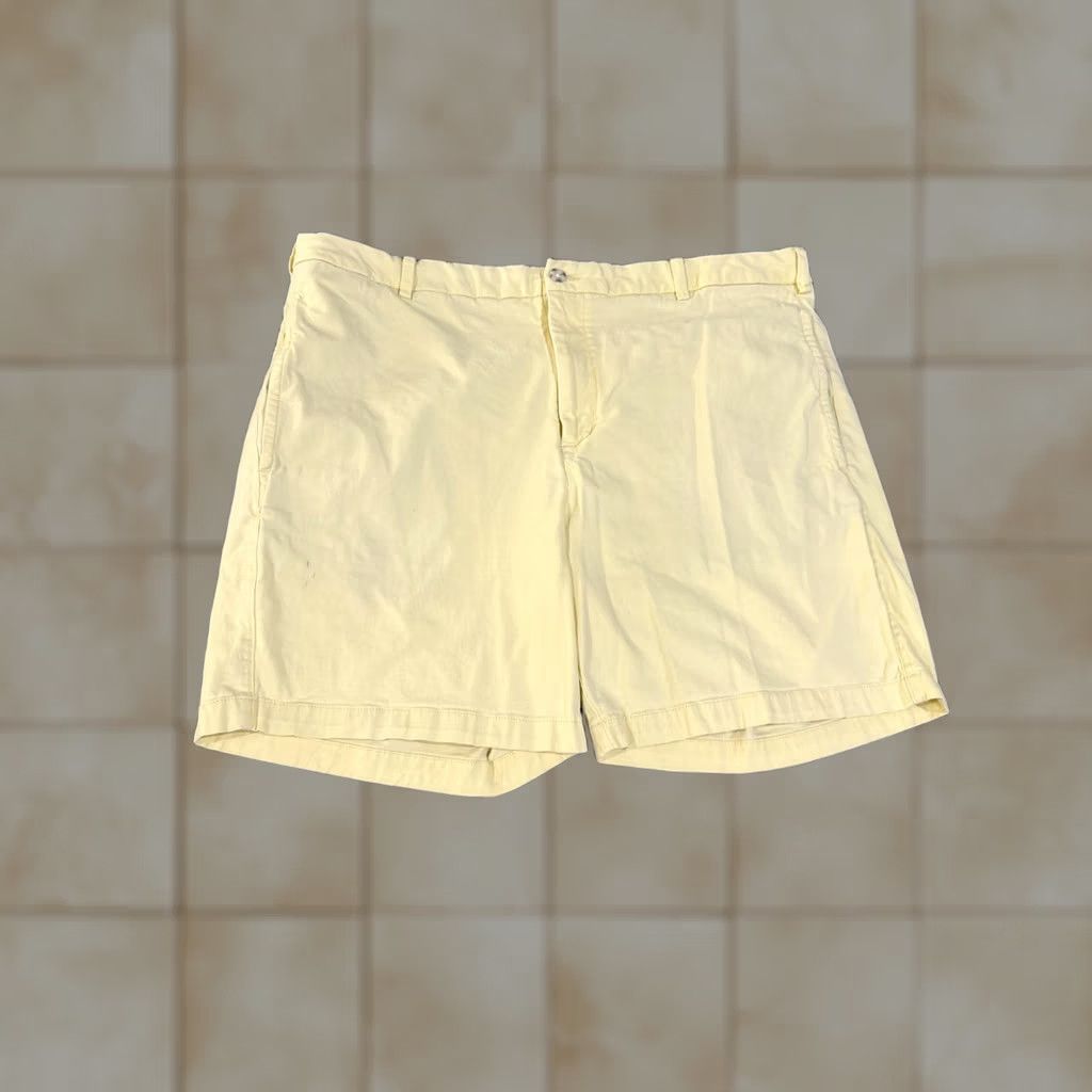 Vintage Onward Reserve Shorts Mens 38 Yellow Chino Stretch Flat Front Casual Summer 8 In Size US 38 / EU 54 - 1 Thumbnail
