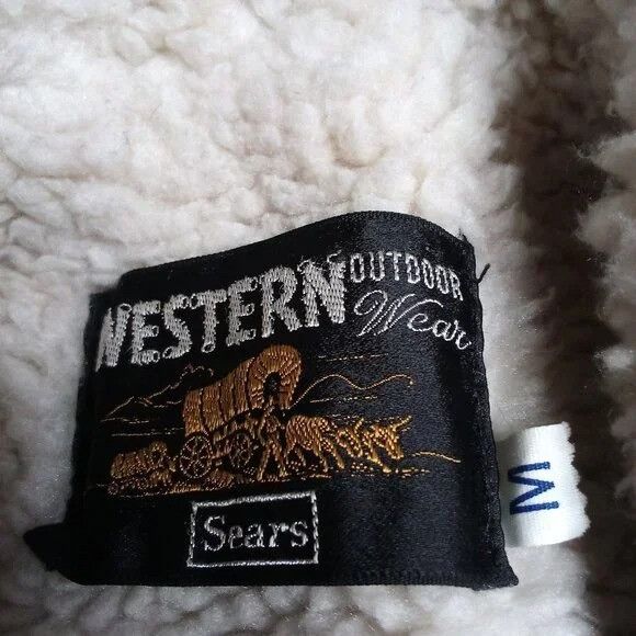 Sears Vintage Sears Western Outdoor Shearling Leather Coat Jacket Size US M / EU 48-50 / 2 - 5 Thumbnail