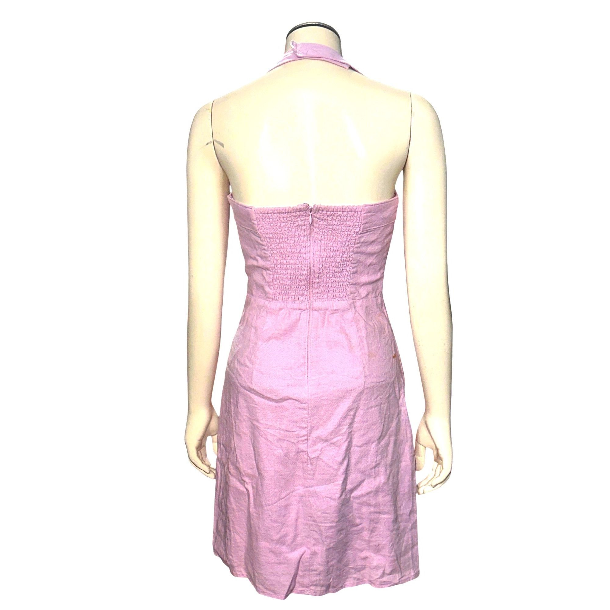 Abercrombie & Fitch Abercrombie Fitch Lavender Halter Dress Small Y2K Vintage Mi Size S / US 4 / IT 40 - 6 Thumbnail