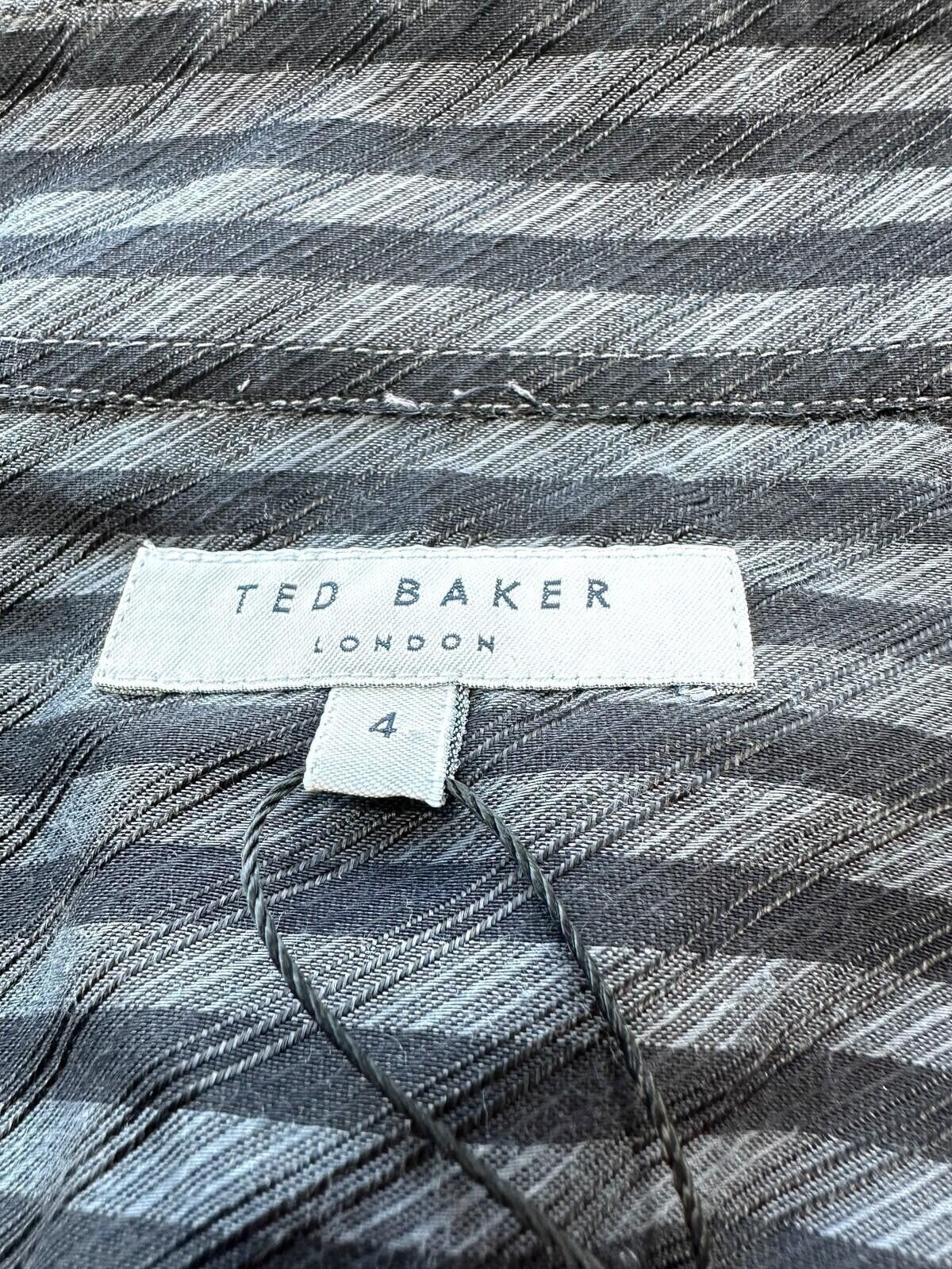 Ted Baker Ted Baker 4 Shirt Men's UK Size L Black Embroidered Logo Size 42R - 12 Thumbnail