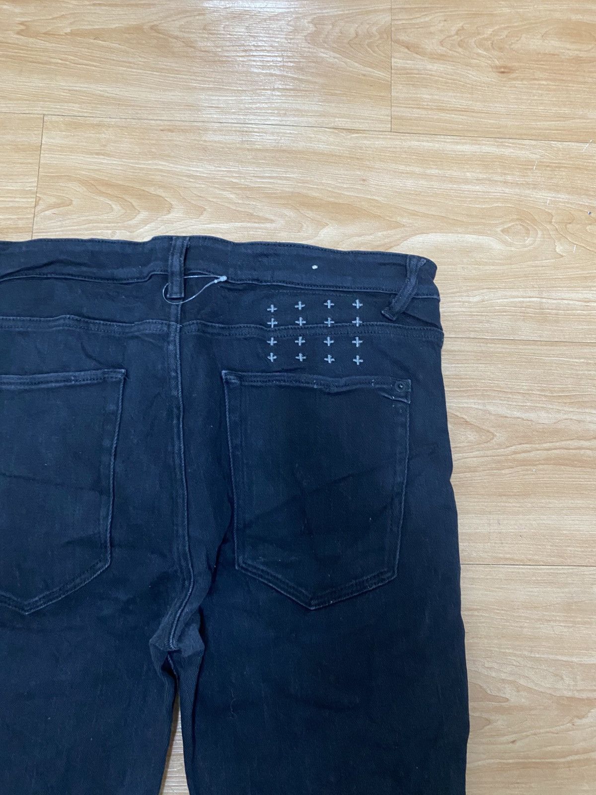 Ksubi Ksubi skinny black jeans distressed style strech material Size US 33 - 9 Thumbnail