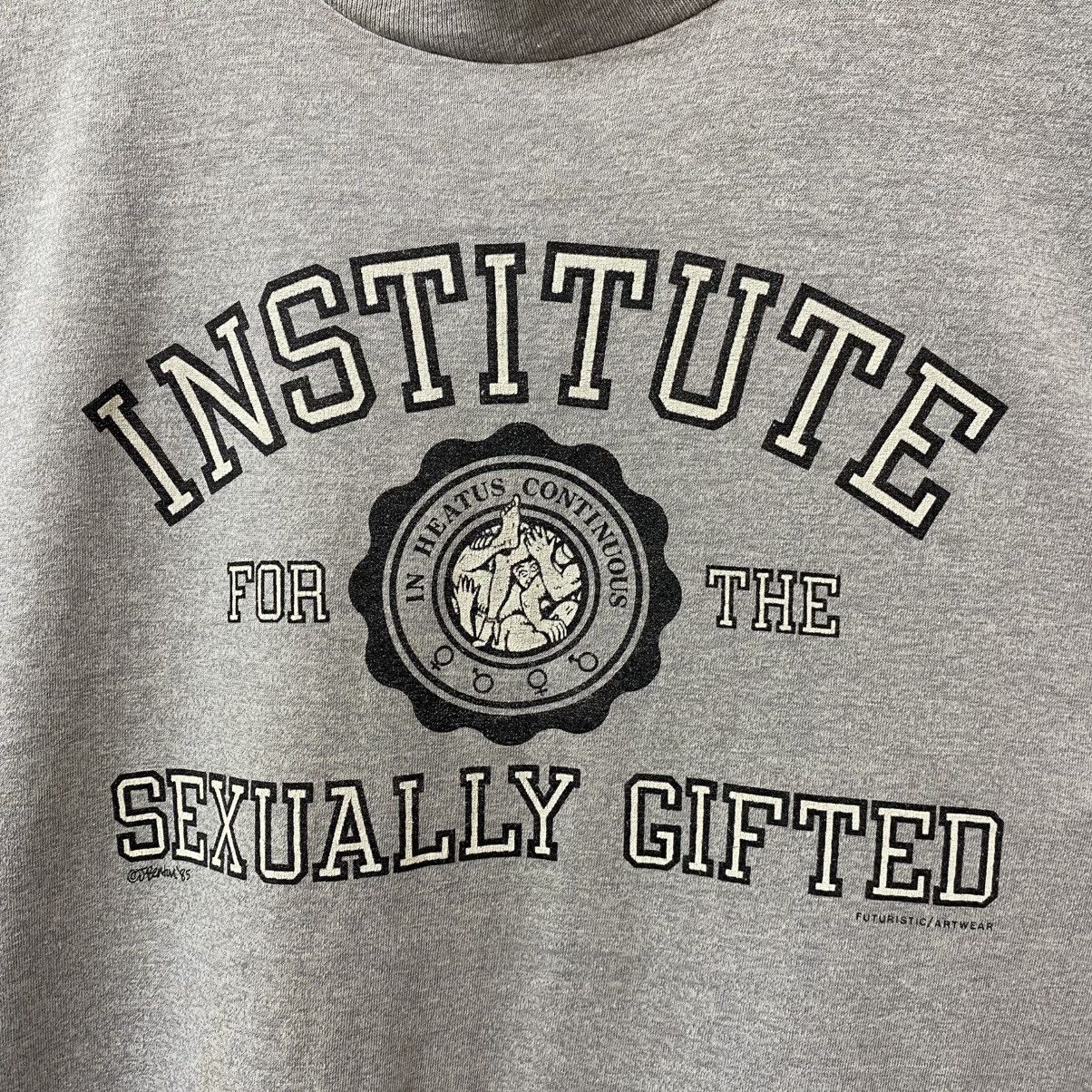 Vintage Vintage 80s Institude For The Sexually Gifted Artwear Tee Size US M / EU 48-50 / 2 - 2 Thumbnail