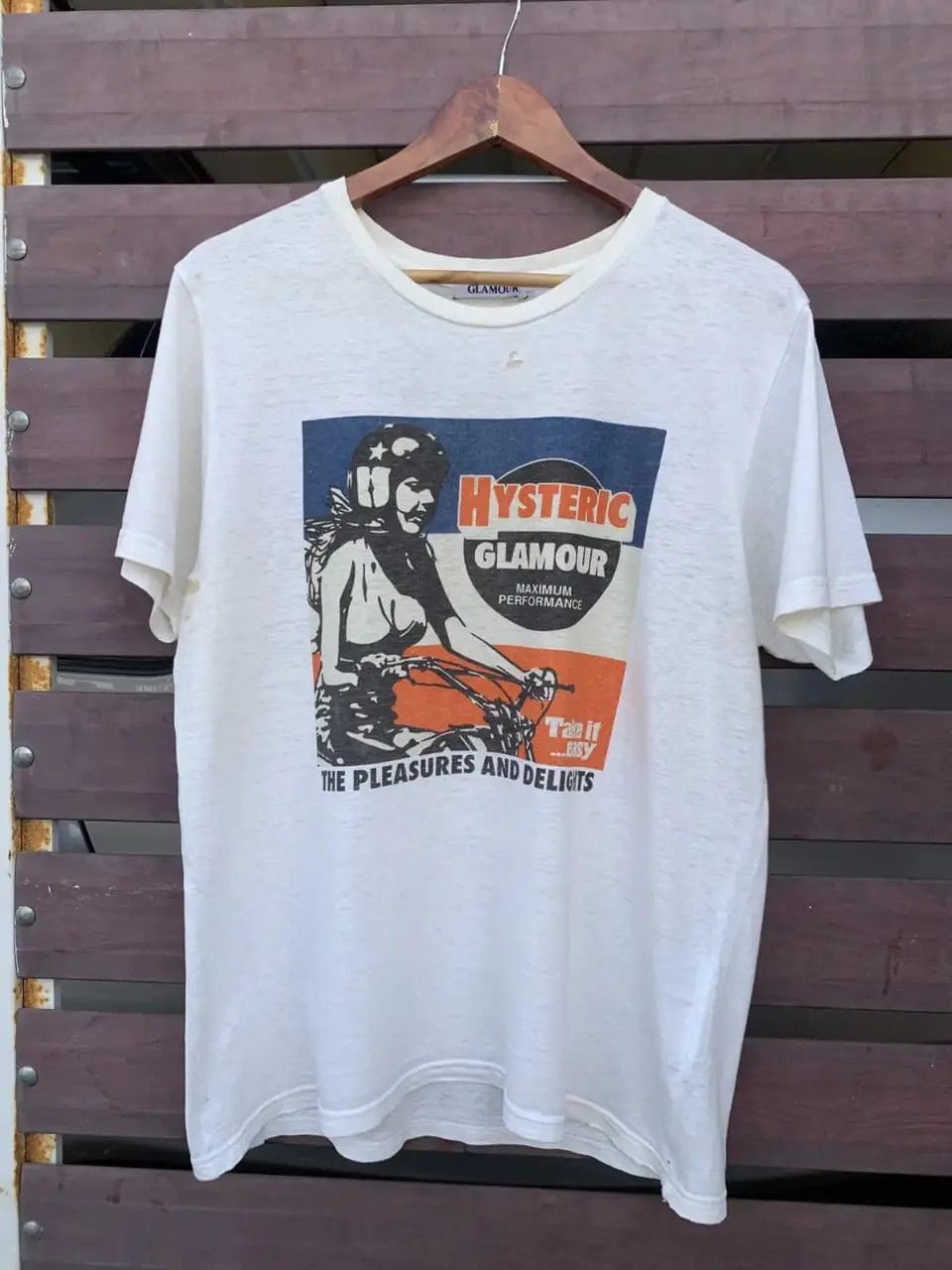 Hysteric Glamour Distressed hysteric glamour white tee. Size US L / EU 52-54 / 3 - 1 Thumbnail